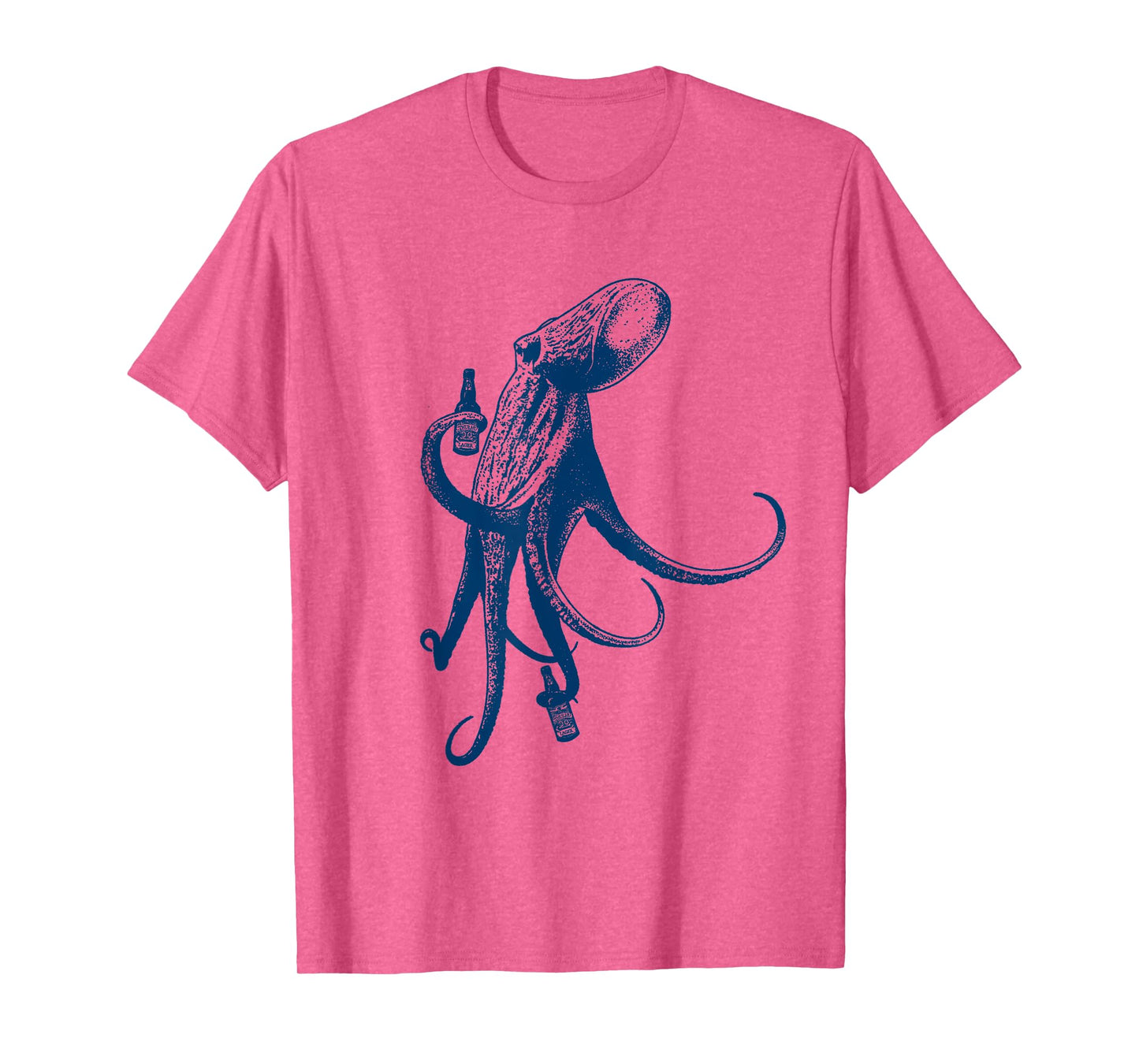 The Original Beer Drinking Octopus - Beach Vacation T-Shirt Men Women T-Shirt