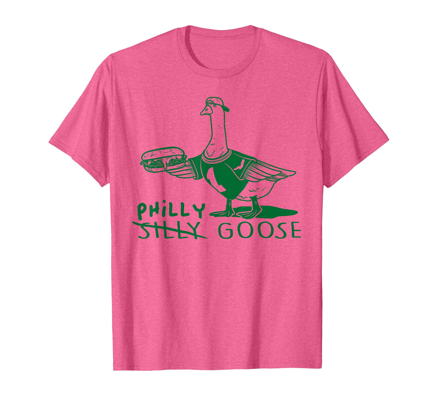 Philly Goose Funny Cheesesteak Silly Animal Pun T-Shirt