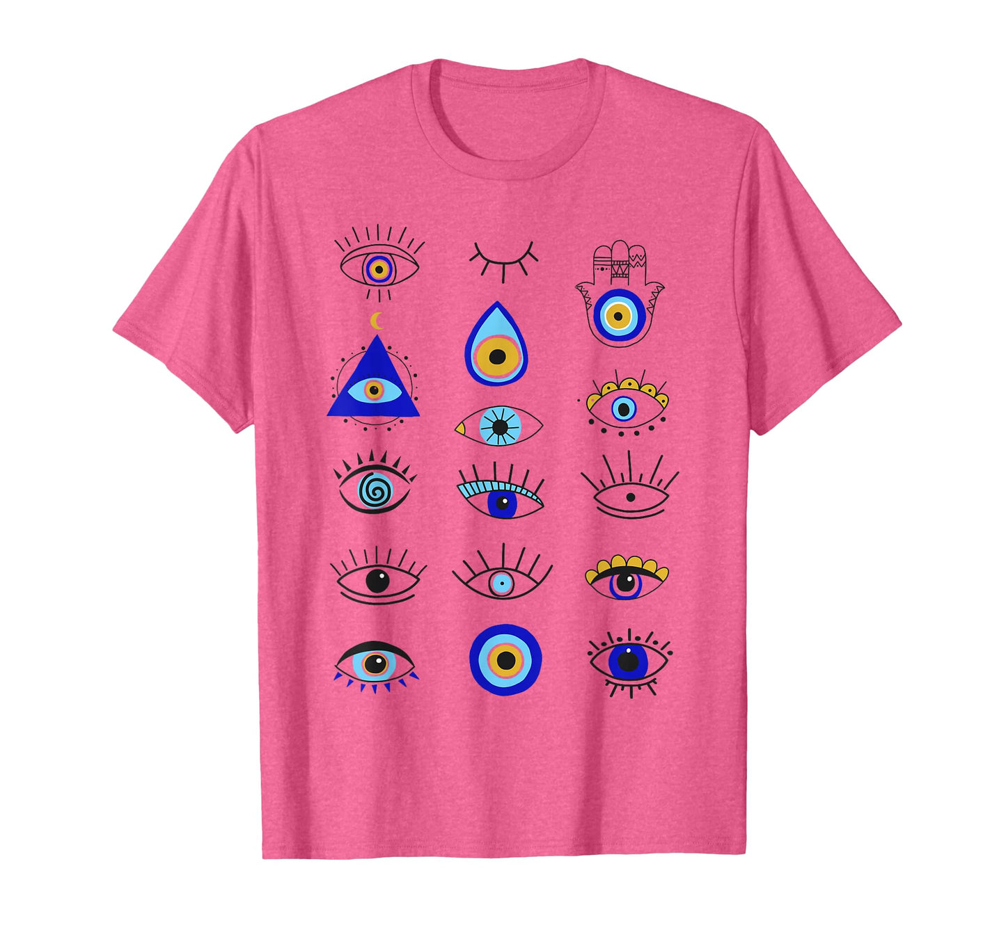 Evil Eye Curse Protection Hand of Hamsa Seeing Eyes Evil Eye T-Shirt