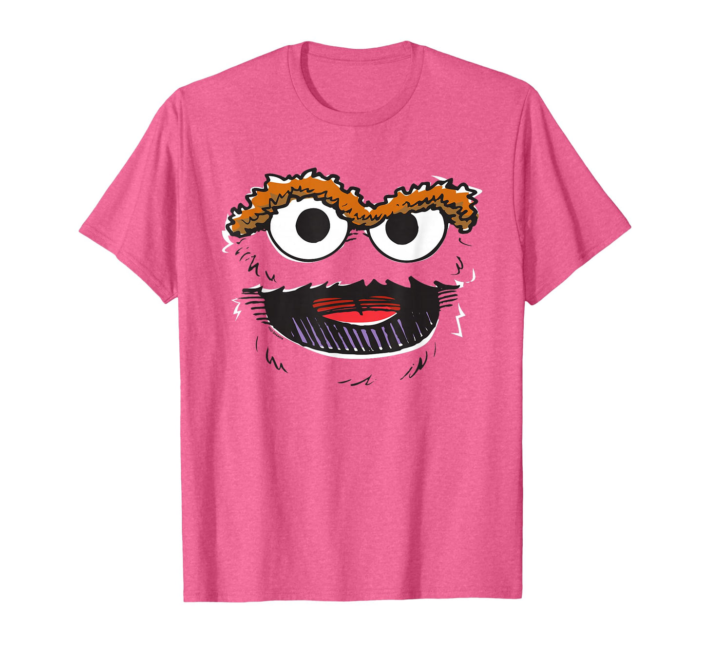 Sesame Street Oscar The Grouch Retro Sketch Face T-Shirt