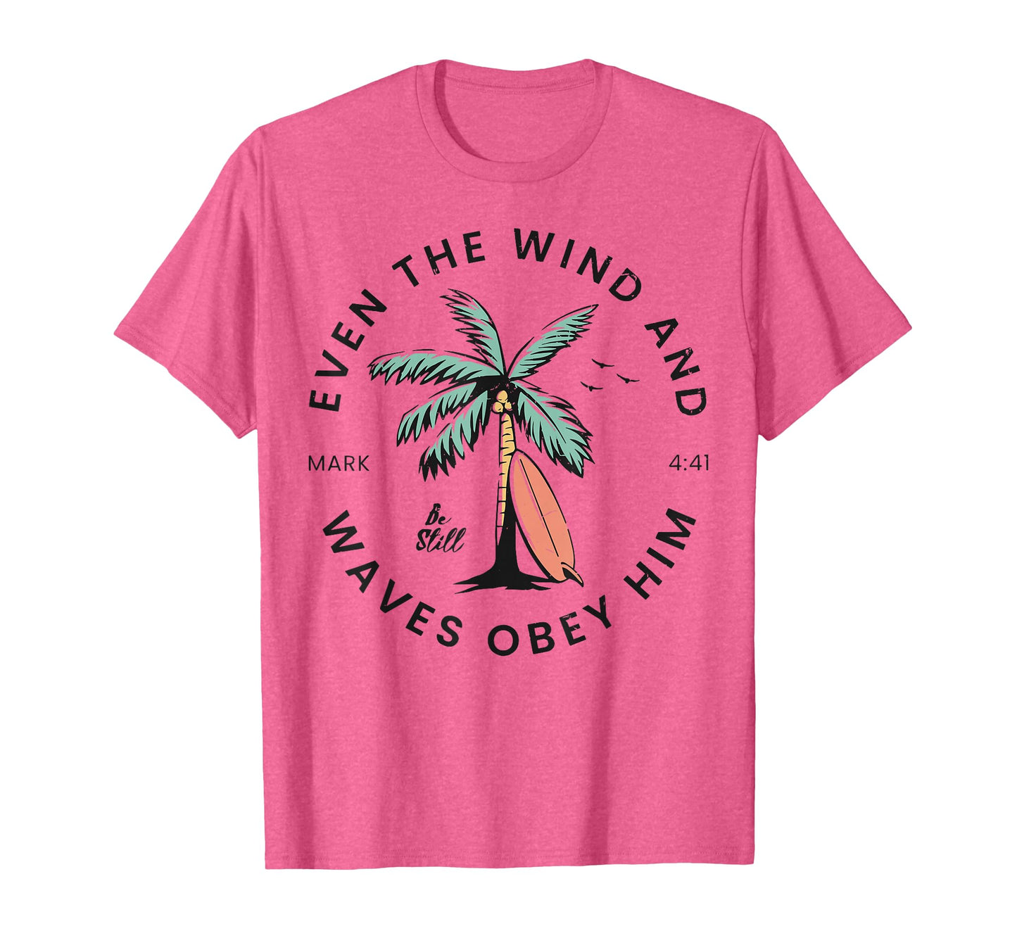 Retro Event The Wind And The Waves Christian Bible Beach T-Shirt