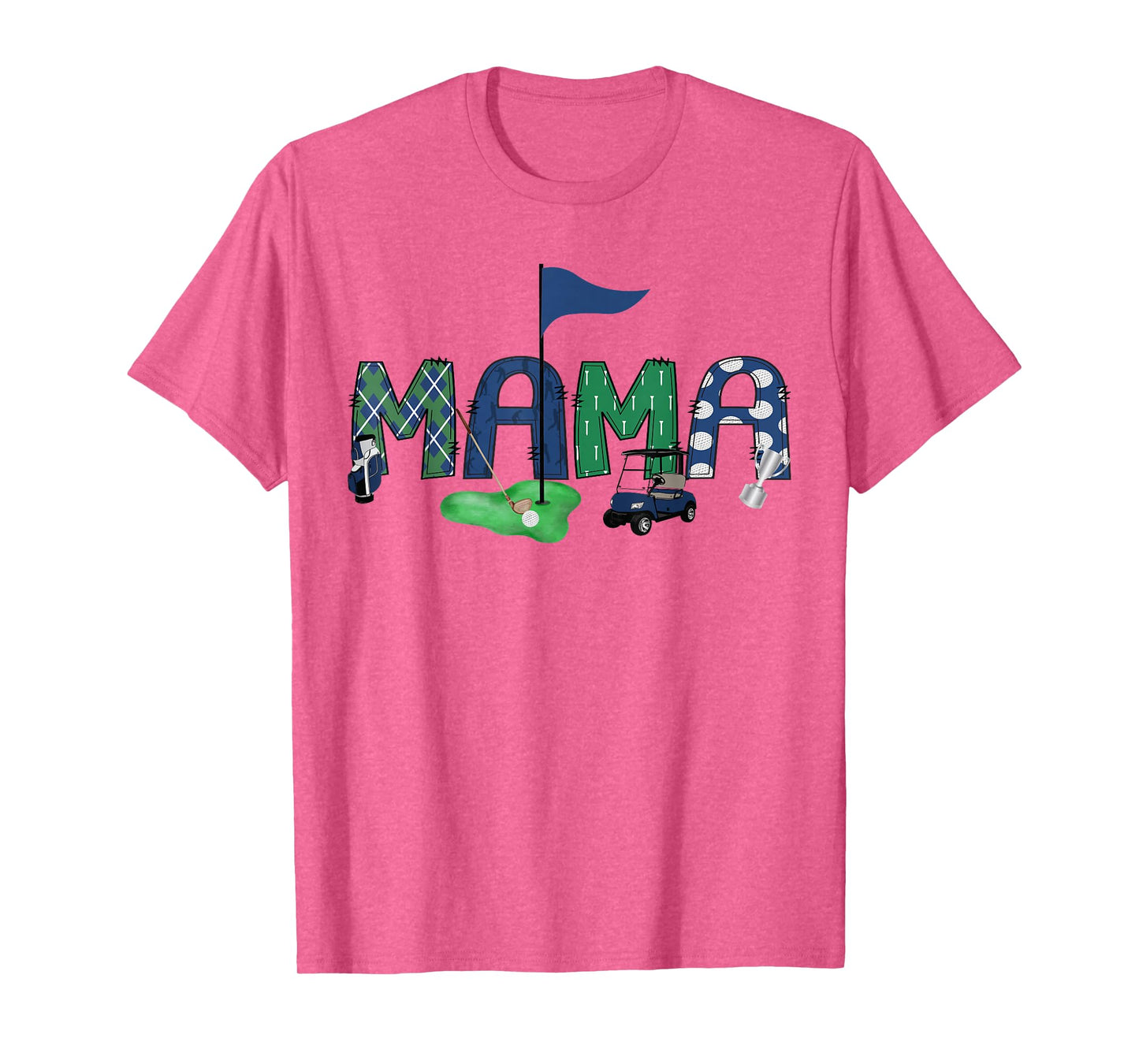 Mama Of The Birthday Boy Hole in One Golf Sport Matching T-Shirt