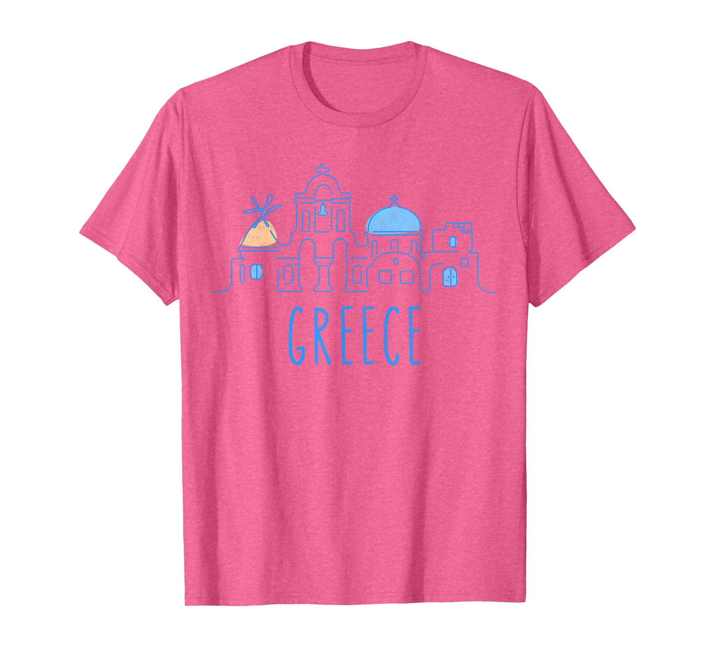 Europe Greece Athens Santorini Family Vacation Souvenir Tee T-Shirt