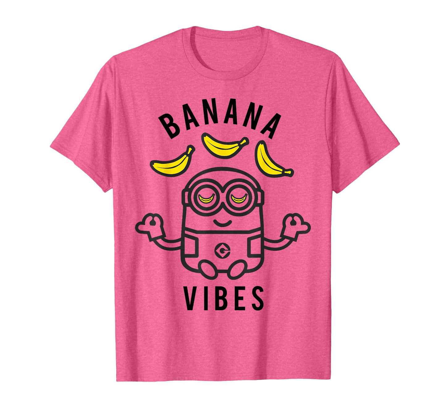 Despicable Me Minions Banana Vibes Meditation Minion Sketch T-Shirt