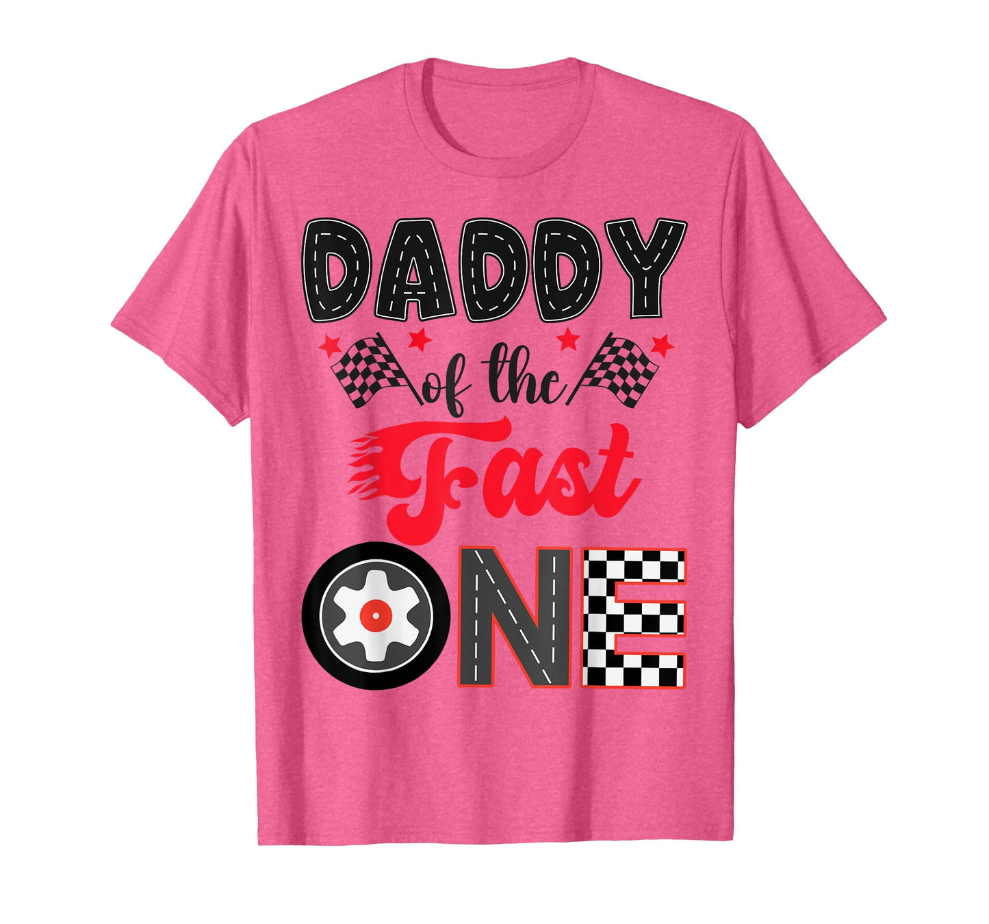 Daddy Of The Fast One Car Racing Dad 1St Birthday Boy T-Shirt