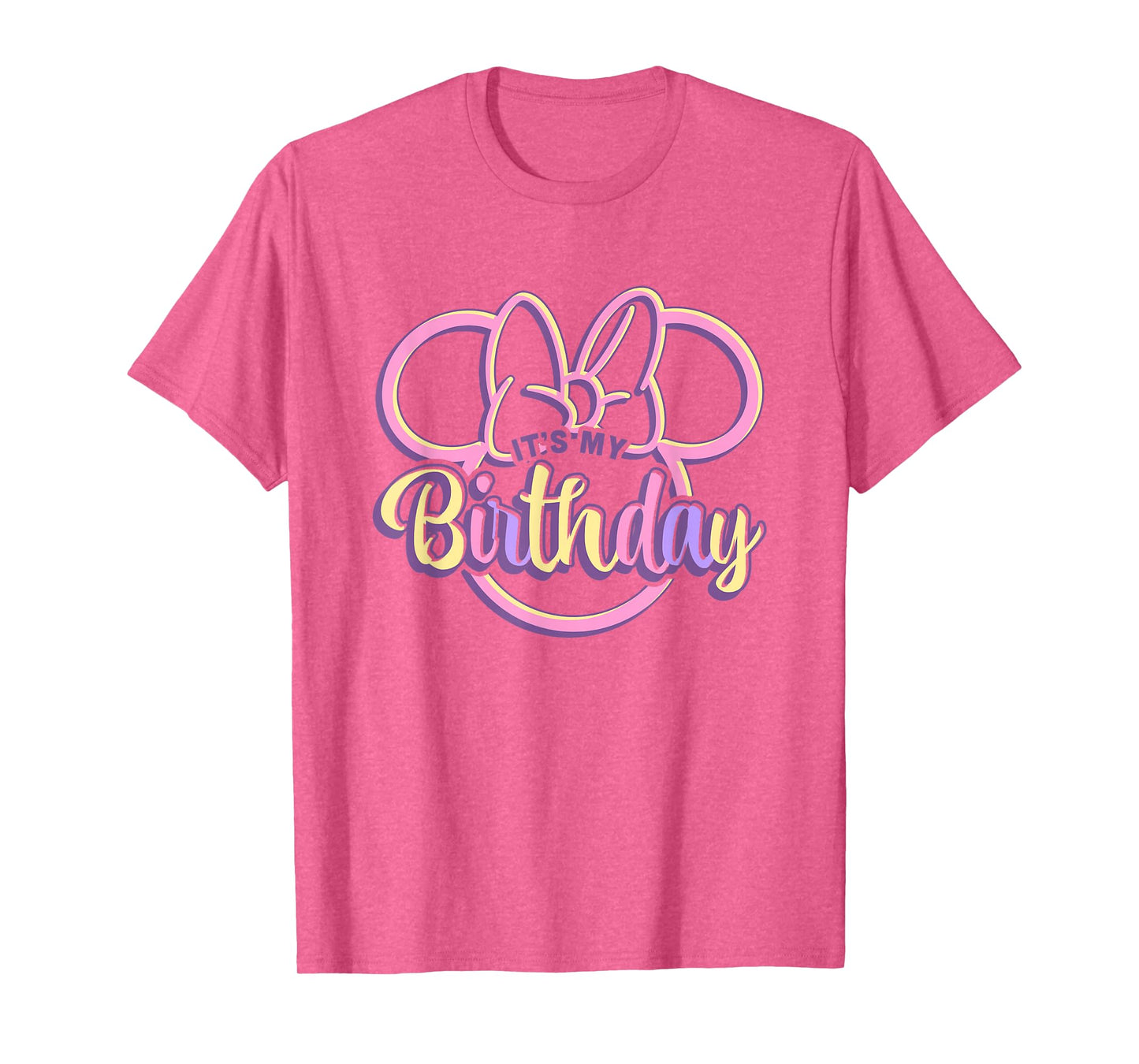 Disney Minnie Mouse It's My Birthday Retro Minnie Ears Logo T-Shirt