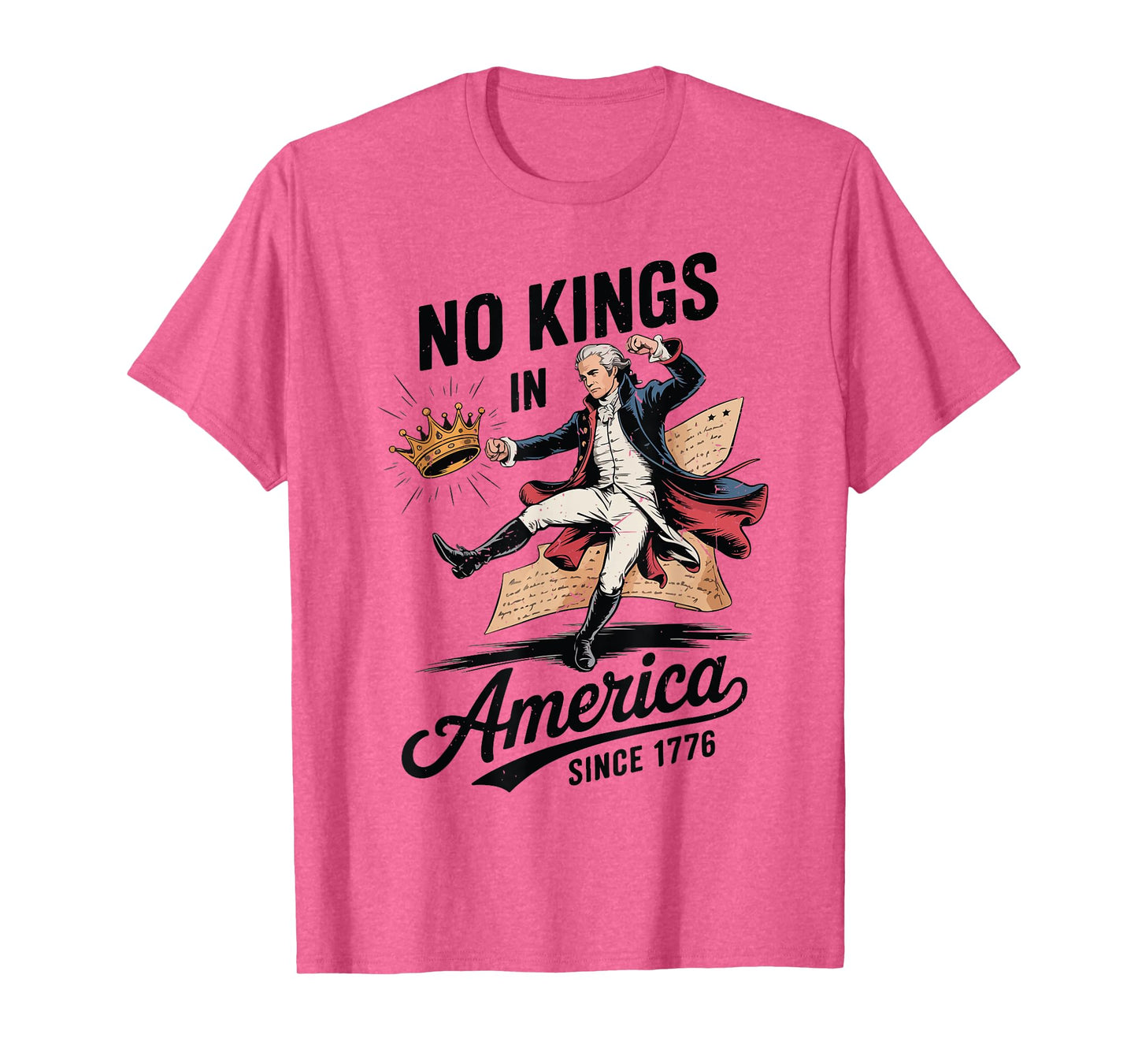 Alexander Hamilton No Kings America Funny 4th July Kids Men T-Shirt