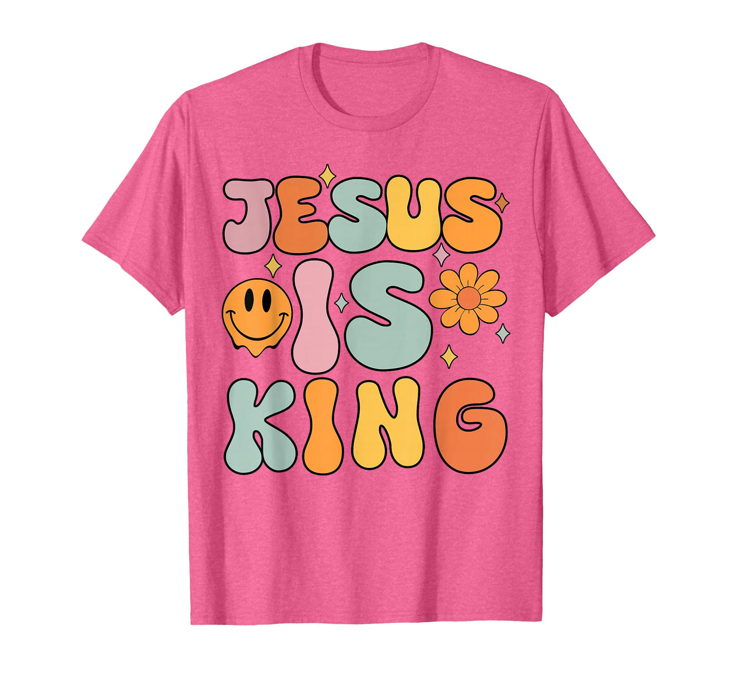 Jesus is King Cute Christian Teen Girls Religious Faith Gift T-Shirt