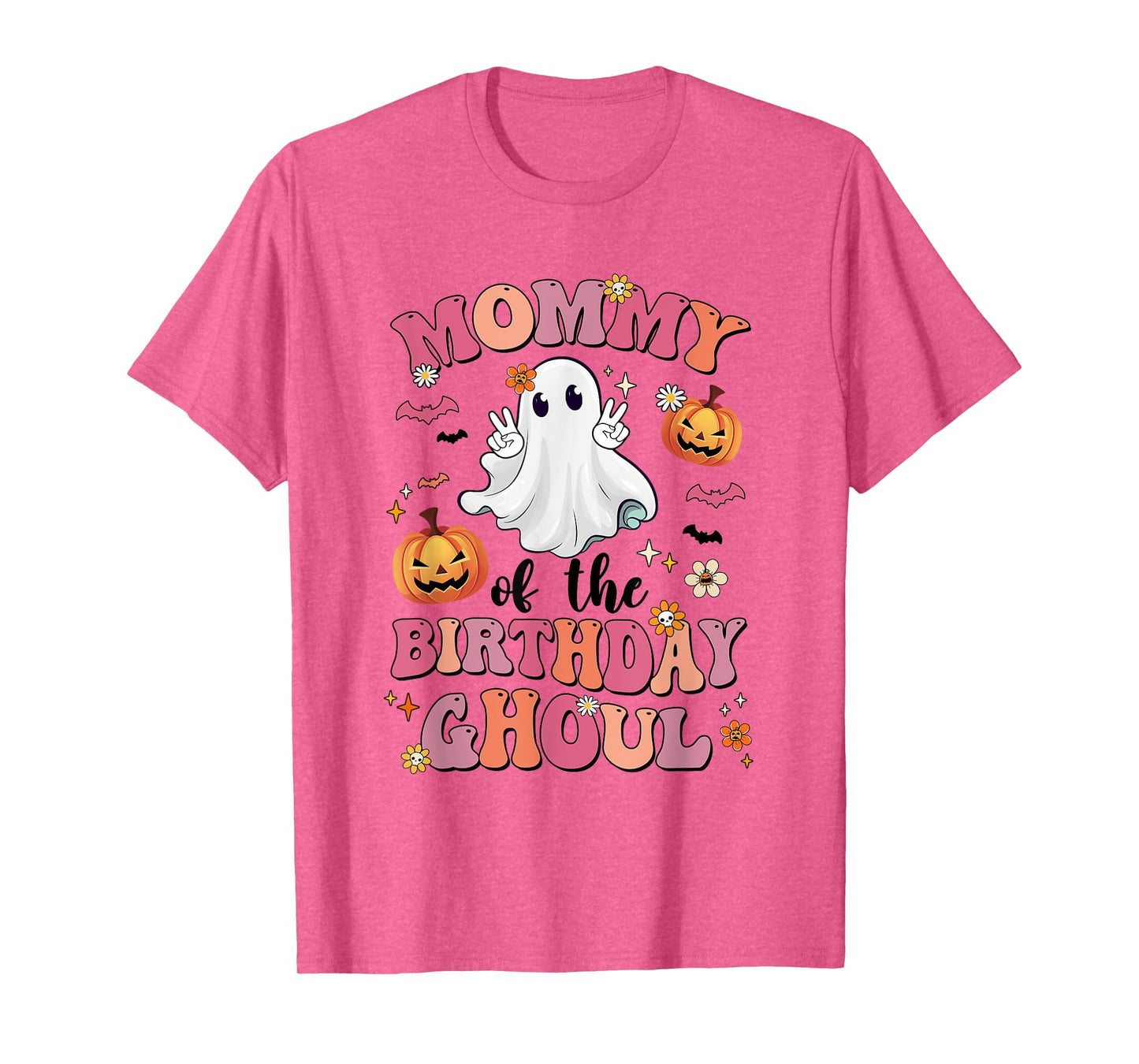 Mommy Of The Birthday Ghoul Halloween Bday Boys Girls Ghost T-Shirt