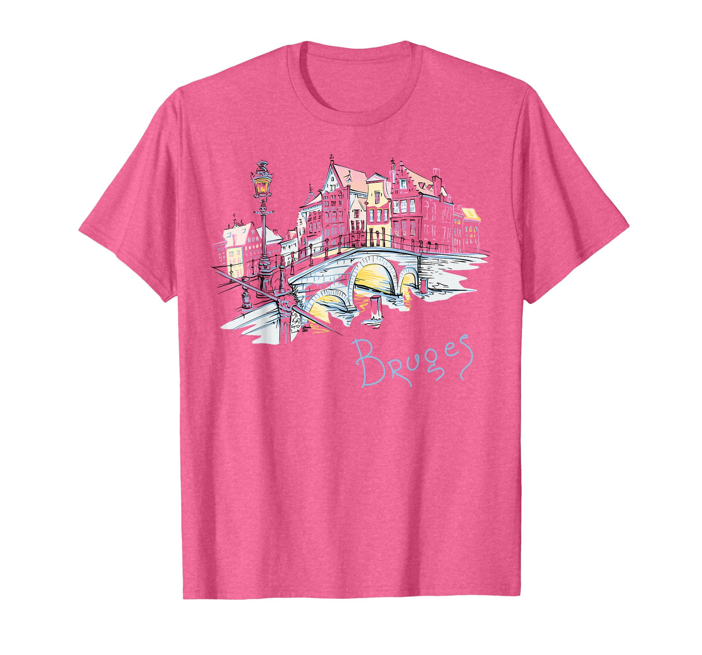 Travel Europe Belgium Bruges Family Vacation Souvenir Tee T-Shirt