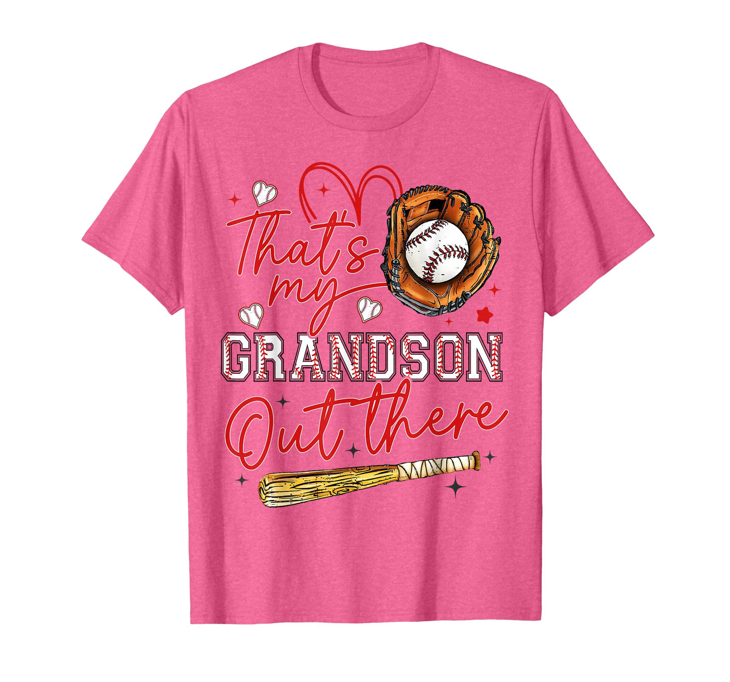 That's My Grandson Out There Baseball Grandma Mother's Day T-Shirt