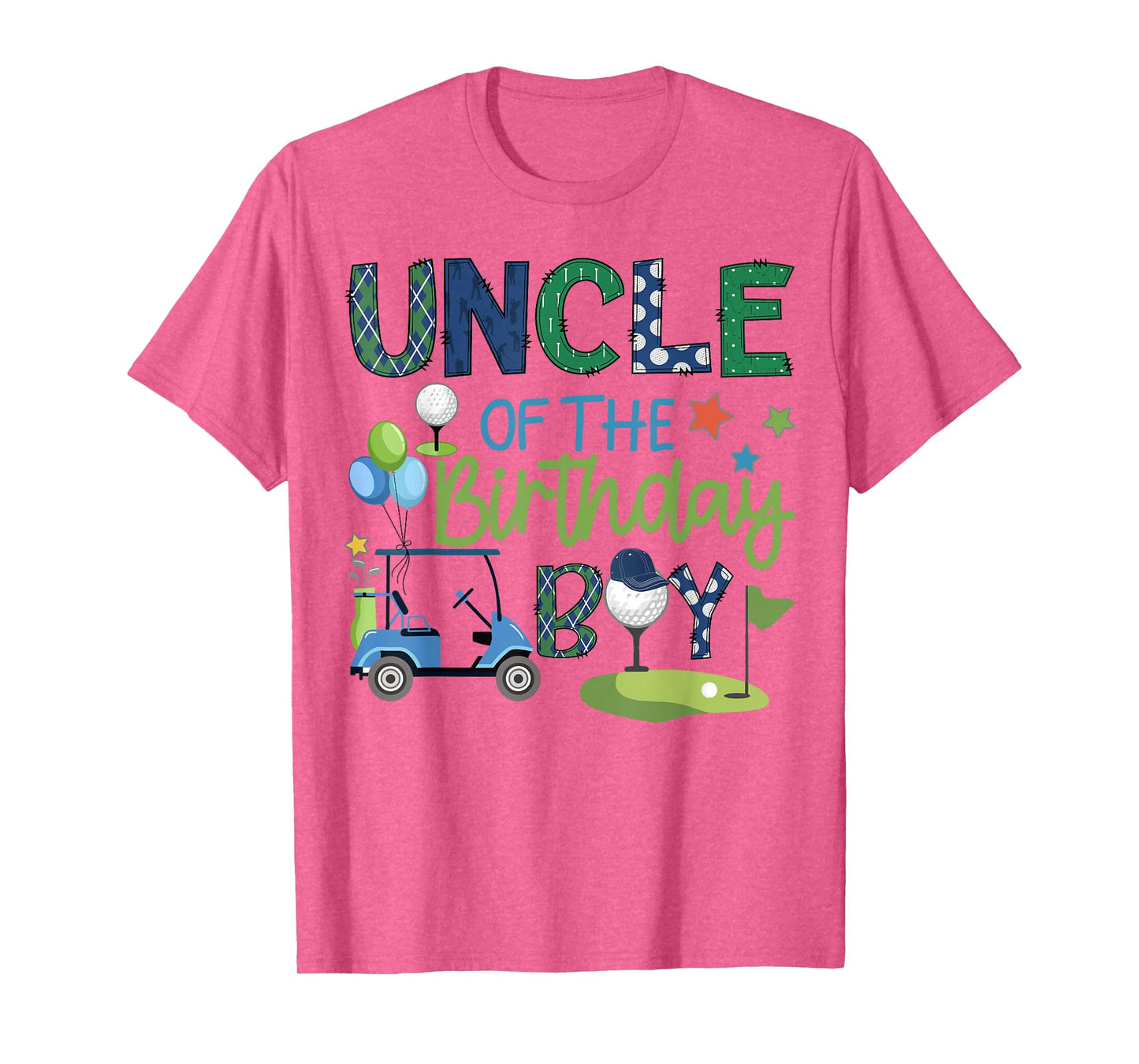 Uncle Of The Birthday Boy Hole in One Golf Sport T-Shirt