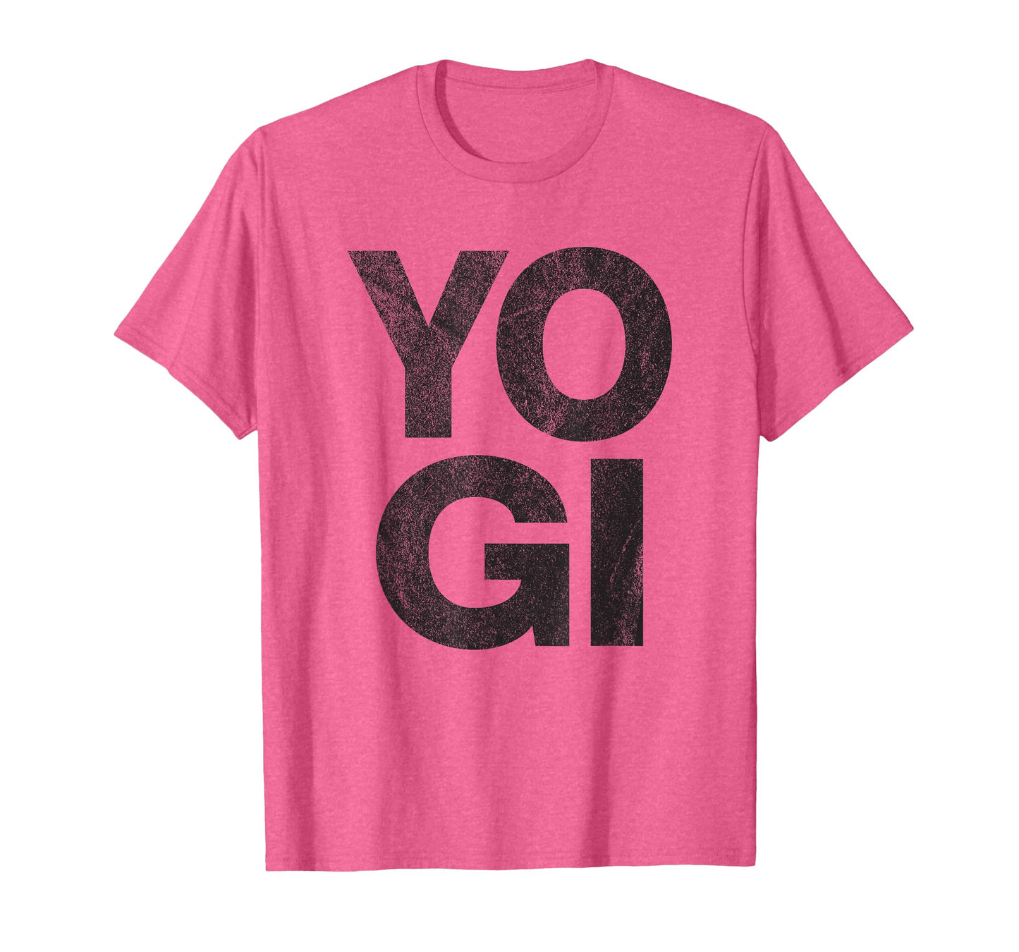 YOGI - distressed retro yoga lover workout gym exercise zen T-Shirt