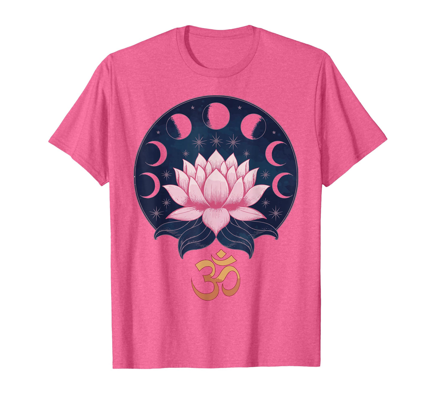 Lotus Flower Moon Phases Zen Yoga Lover Spiritual People T-Shirt