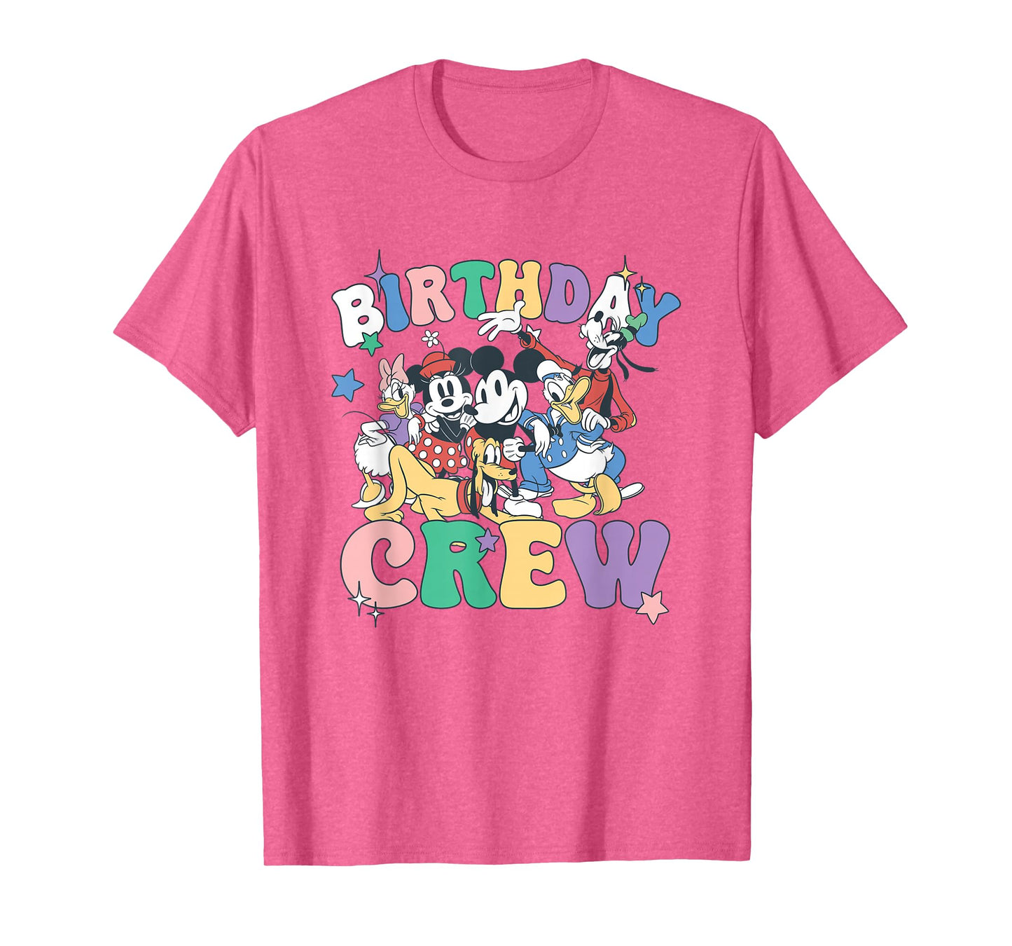 Disney Mickey And Friends Birthday Crew Vintage Group T-Shirt