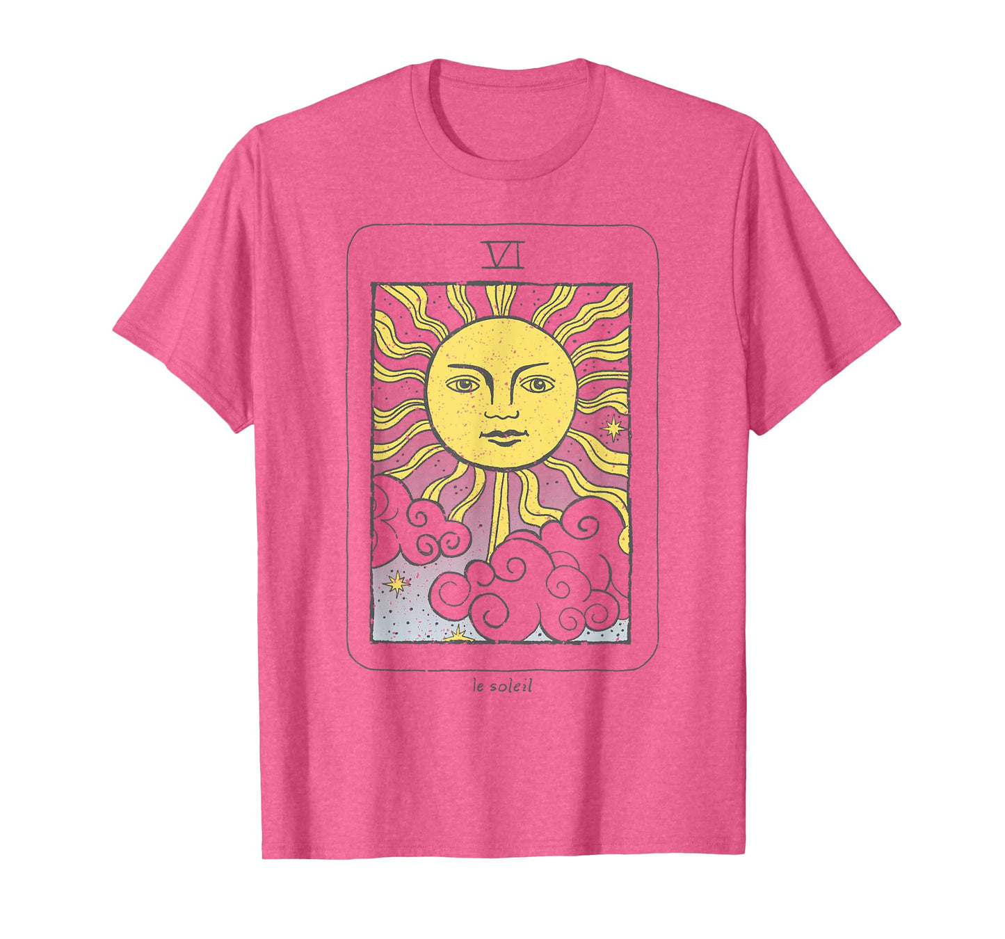 Trendy Le Soleil Sun Clouds Tarot Card T-Shirt