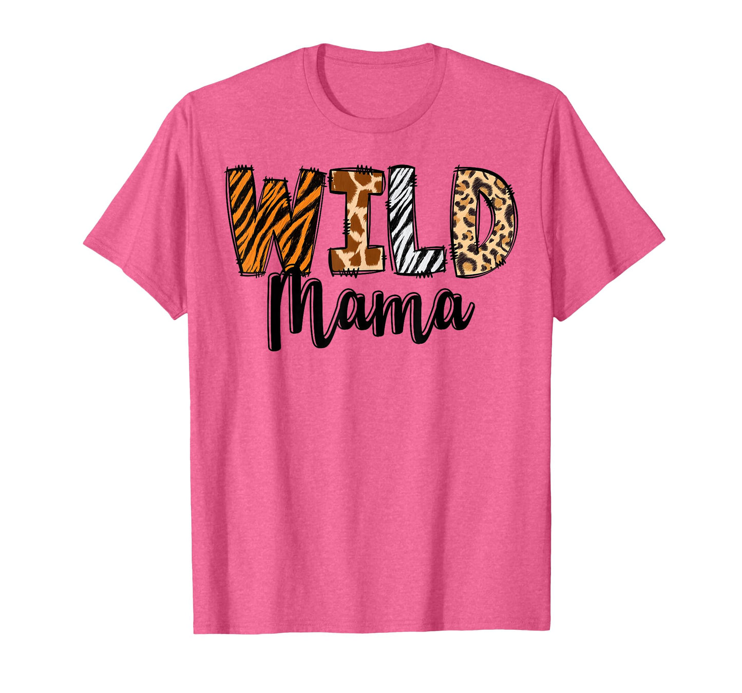 Wild Mama Zoo Born Two Be Wild B-day Safari Jungle Animal T-Shirt