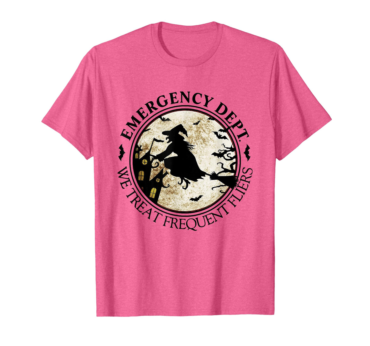 Emergency Dept We Treat Frequent Fliers Halloween ER Nurse T-Shirt