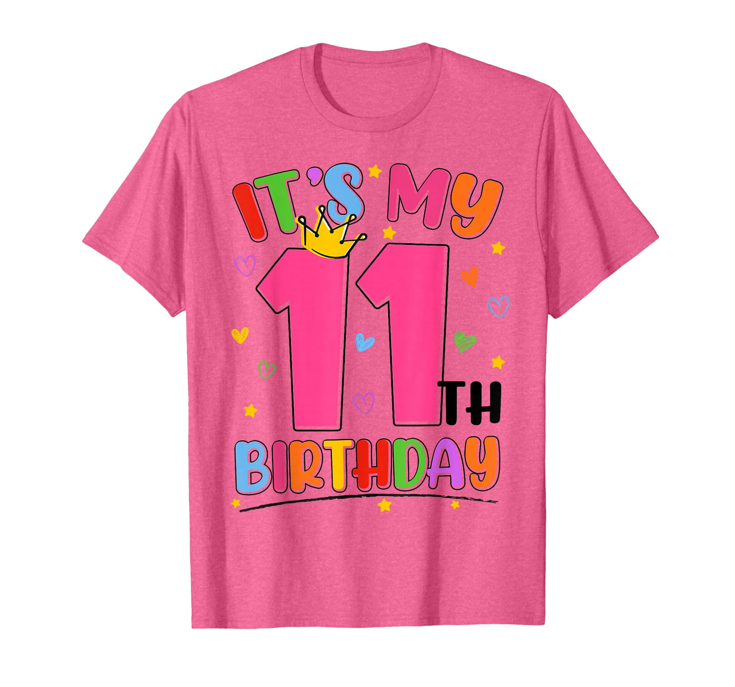 It's My 11th Birthday Party Teens Girls 11 Year Old Bday T-Shirt