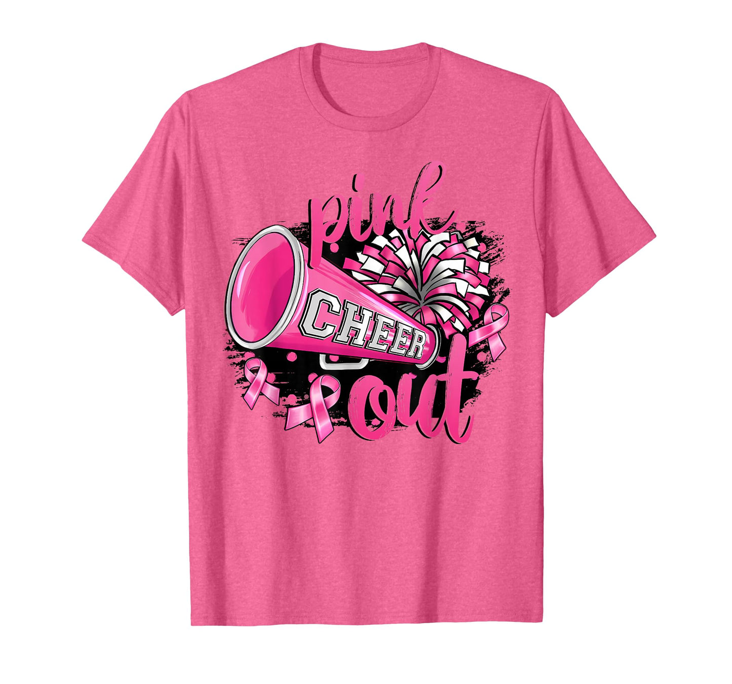 Pink Out Football Breast Cancer Awareness Cheer Mom Mama T-Shirt