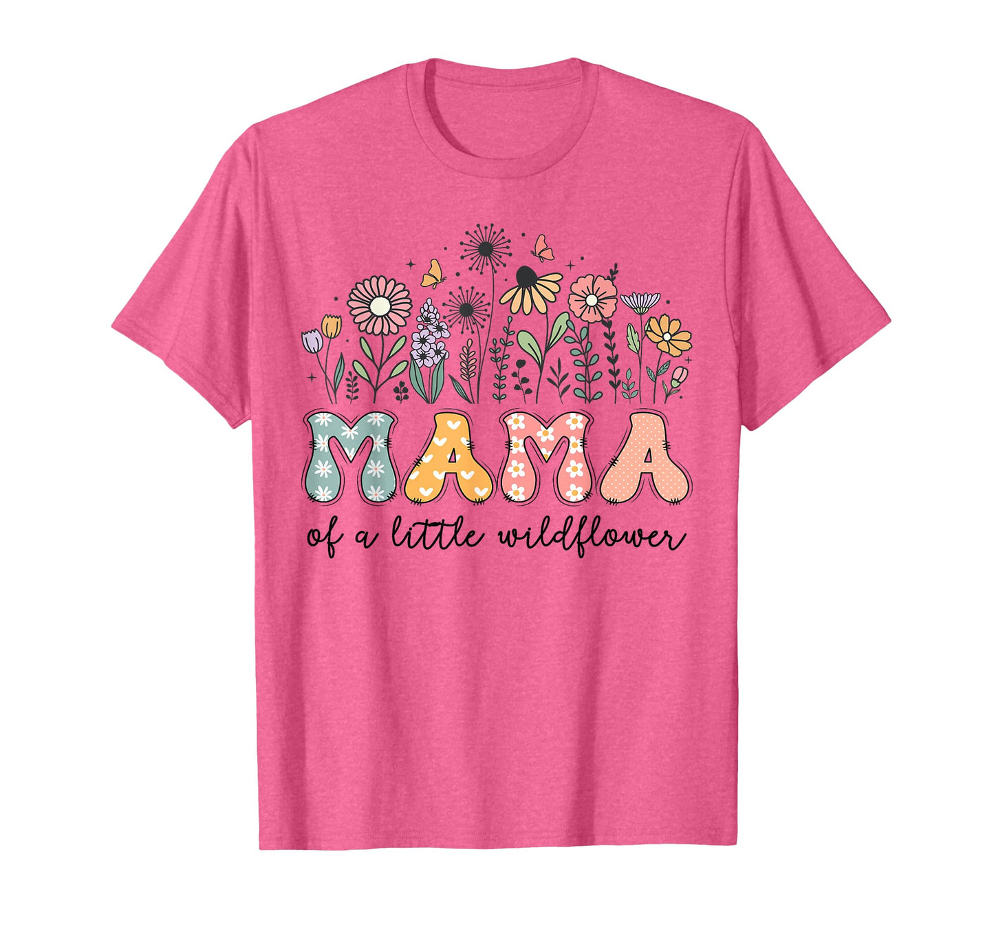 Mama Of The Little Wildflower Baby Birthday Party T-Shirt