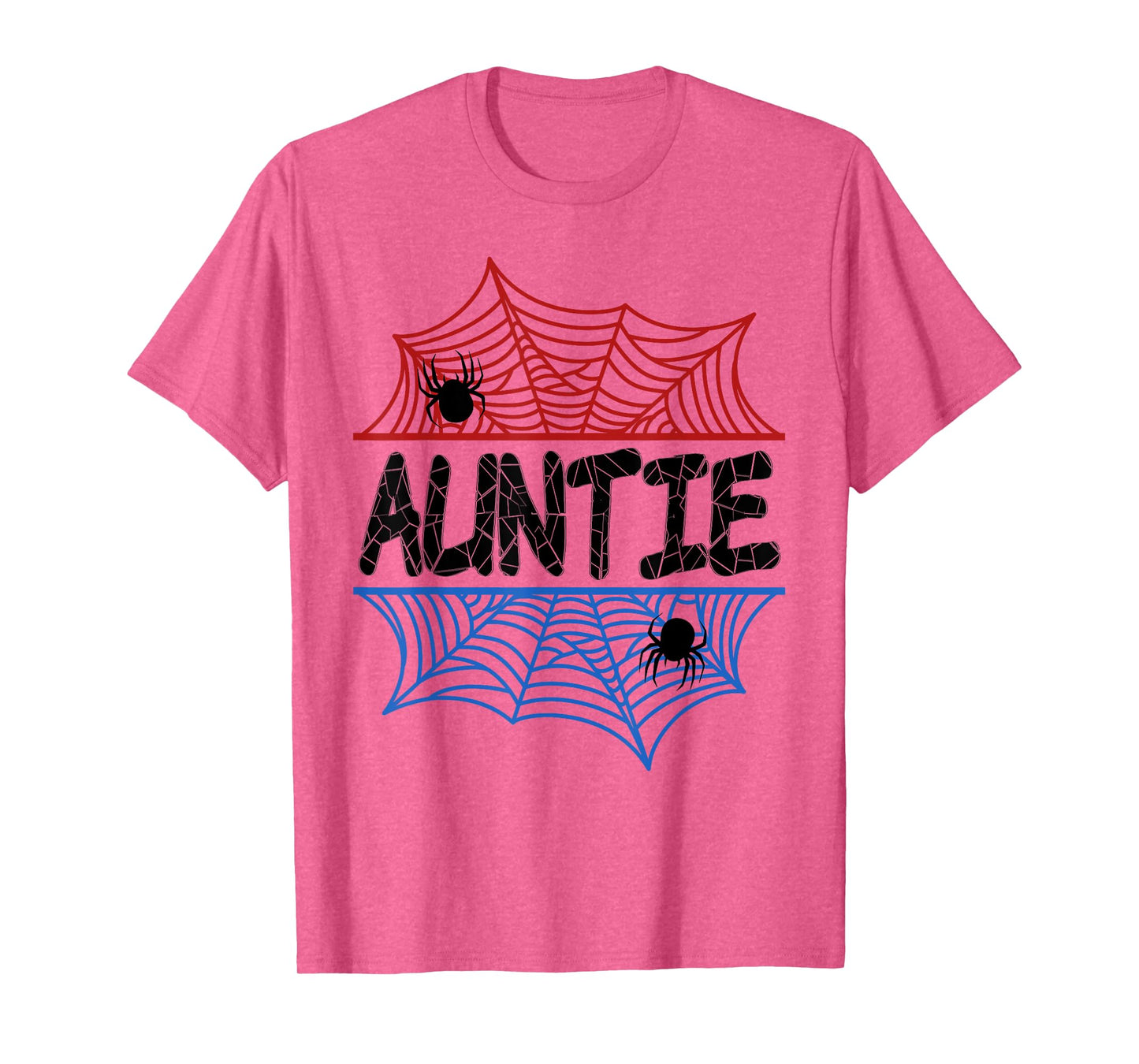 Auntie Of The Birthday Boy Spider Aunt Bday Party T-Shirt