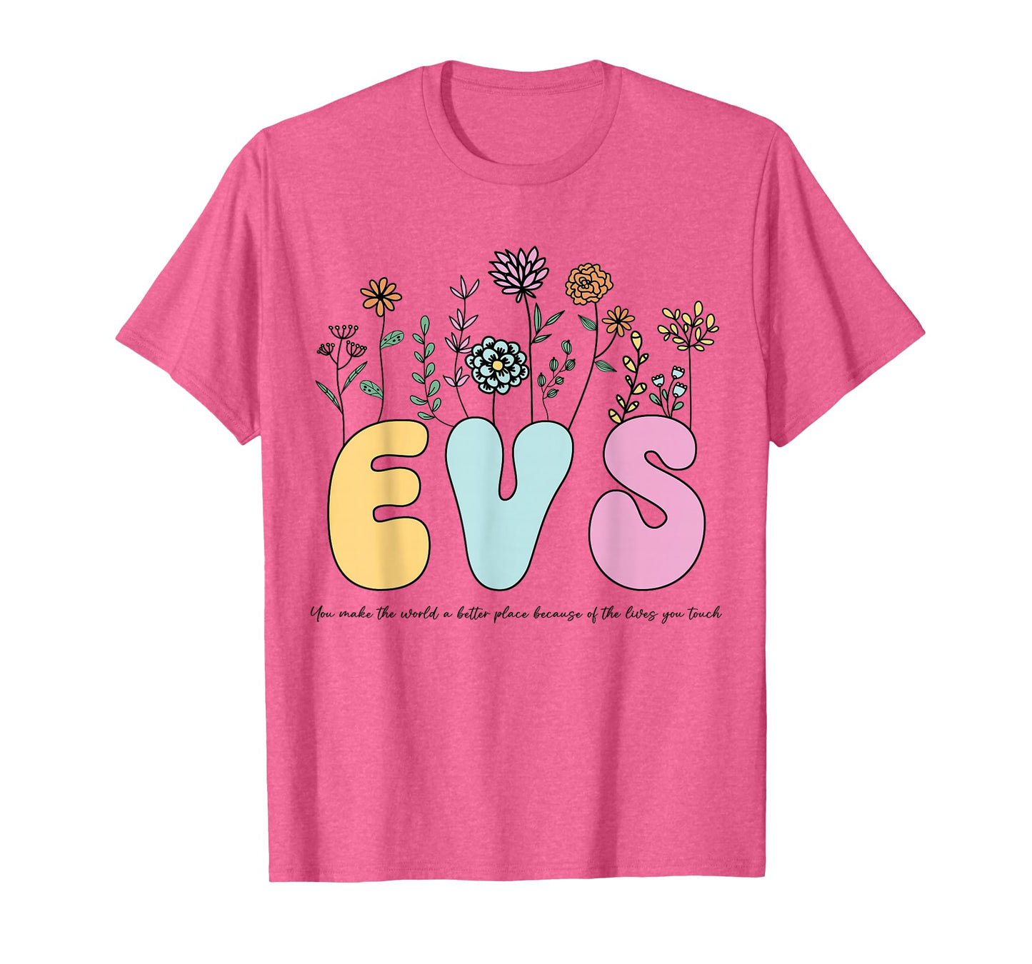 Retro Vintage Floral EVS Shirt For Women Nurse Week T-Shirt
