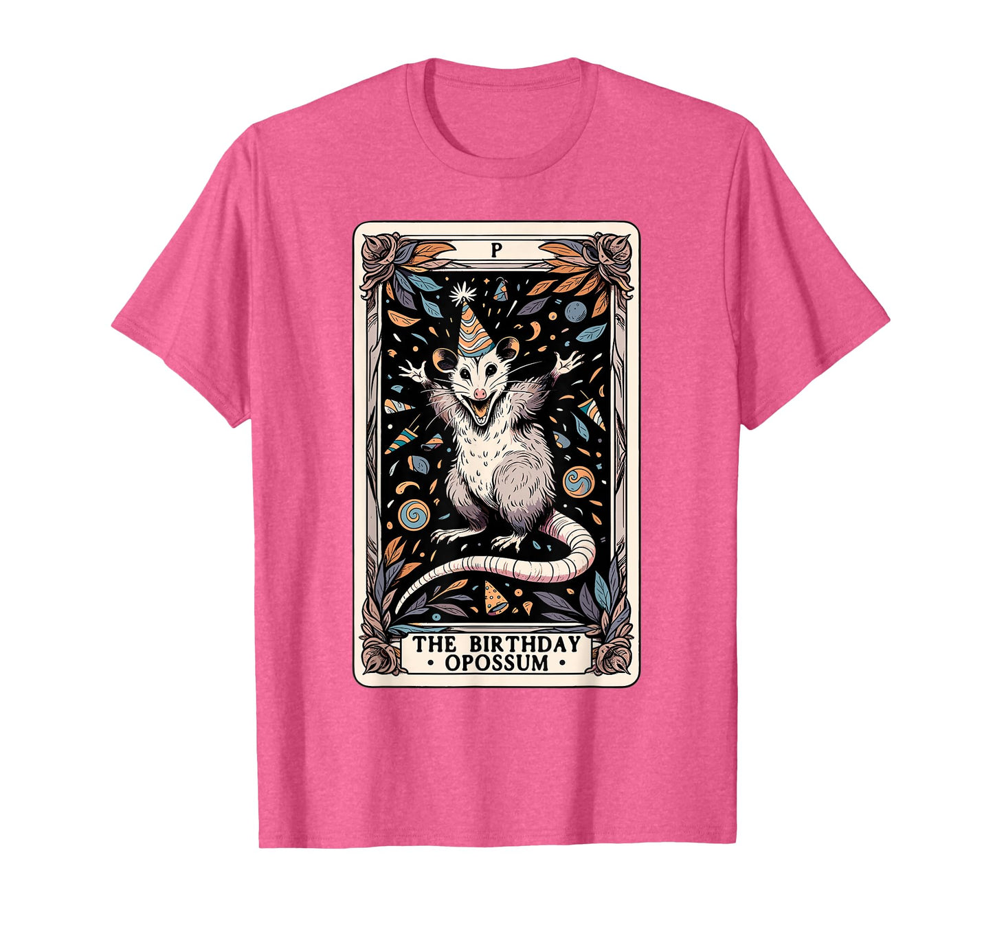 The Birthday Opossum Tarot Card Opossum T-Shirt