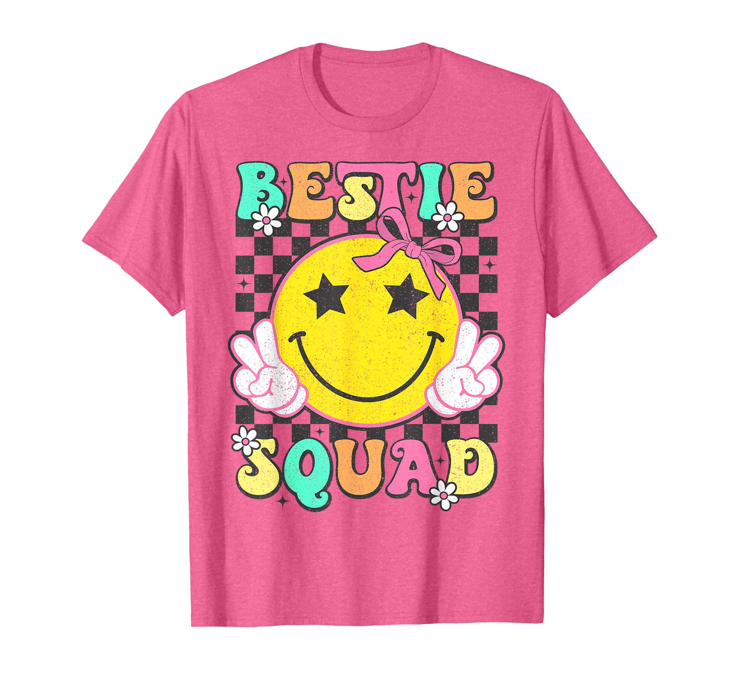 Groovy Bestie Squad Best Friends Matching Girls Party T-Shirt