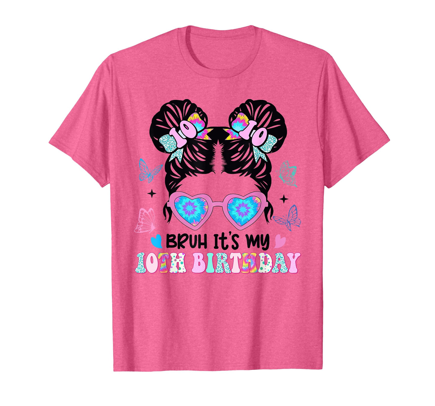 Bruh It's My 10th Birthday Retro 10 Year Old Birthday T-Shirt