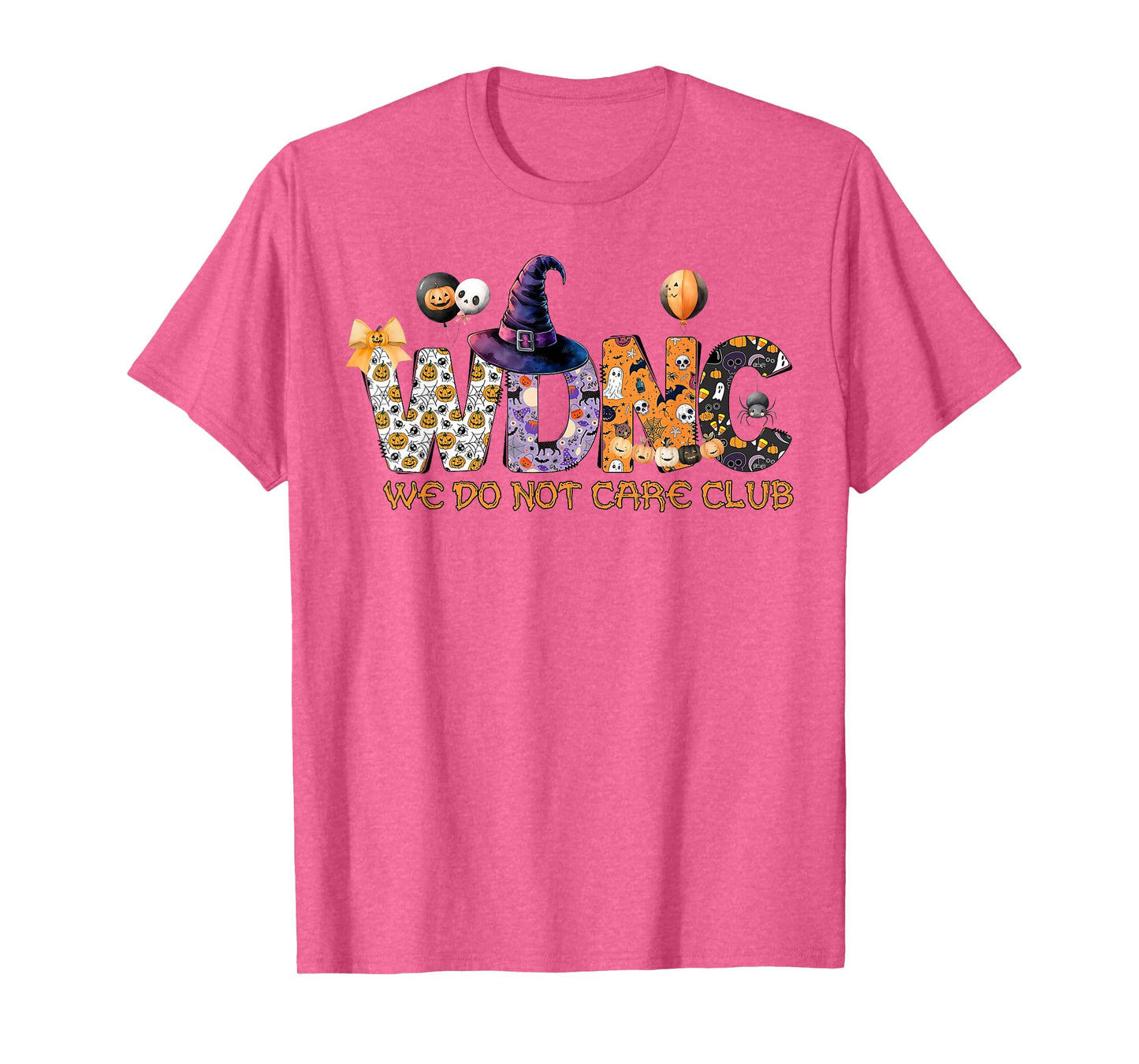 Retro Halloween WDNC We Do Not Care Club - WDNC T-Shirt
