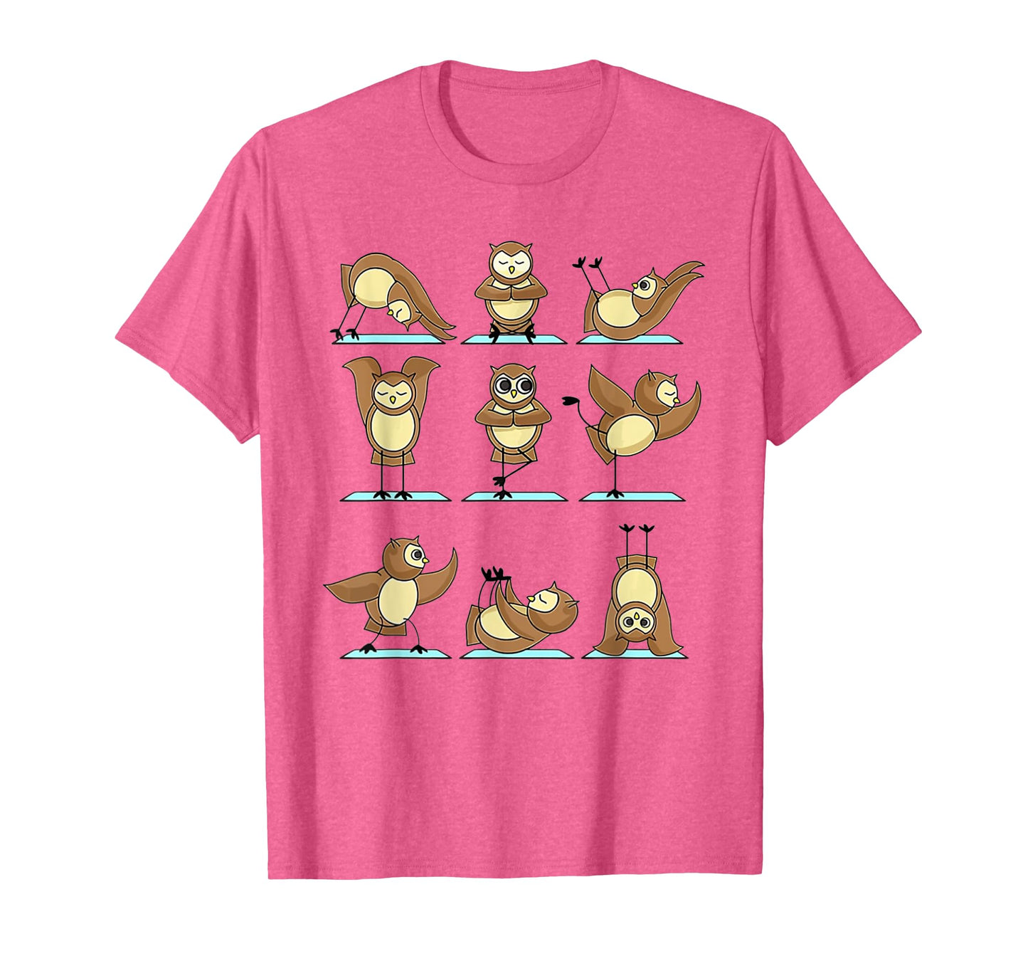 Owl Yoga Poses Owl Namaste Lover T-Shirt