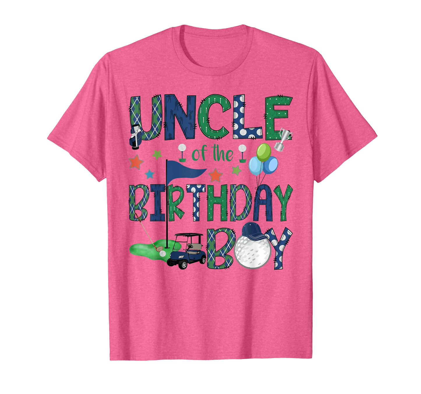 Uncle Of The Birthday Boy Hole In One Golf Lover T-Shirt