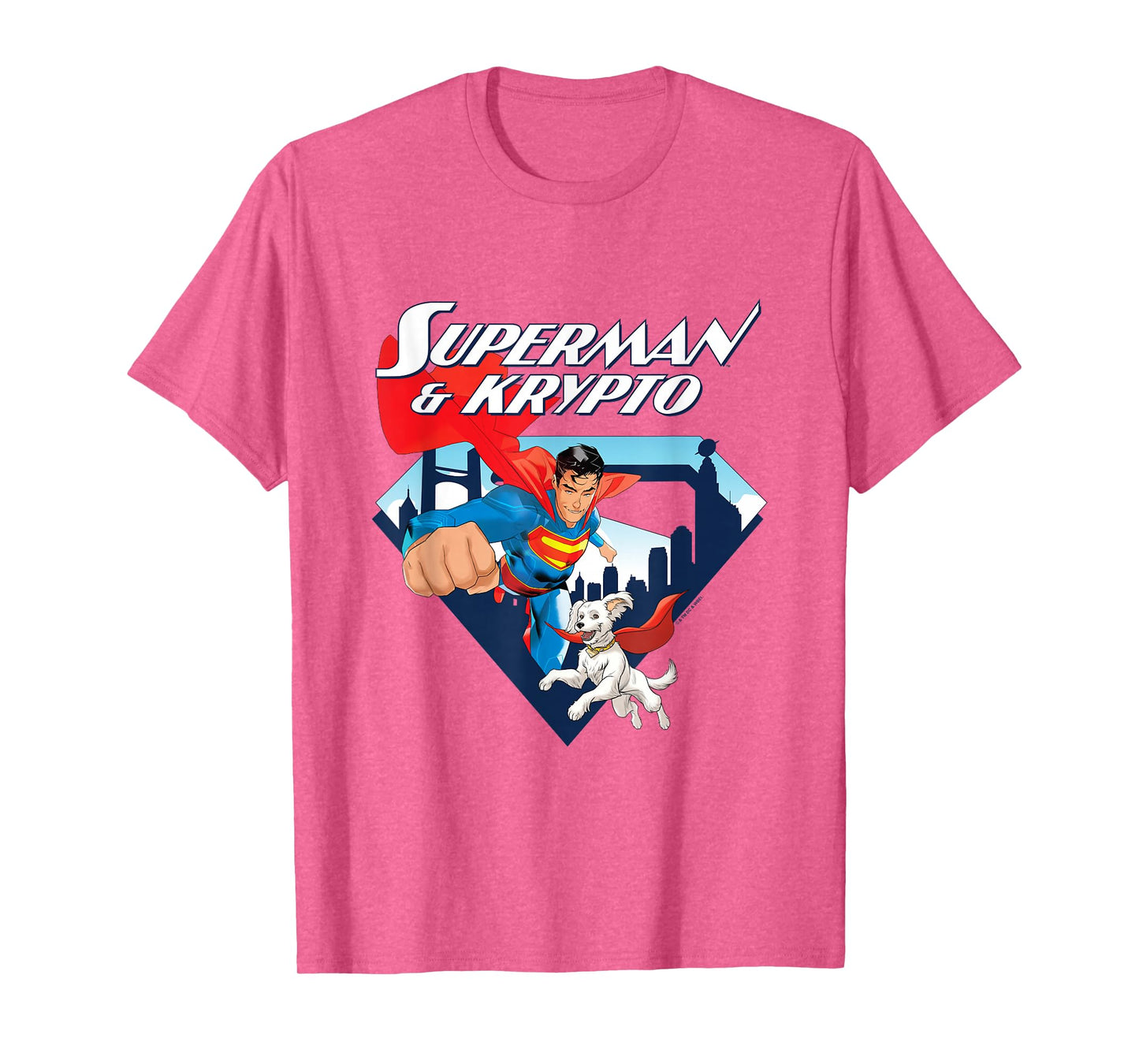Superman (2025) Superman & Krypto Metropolis Silhouette T-Shirt