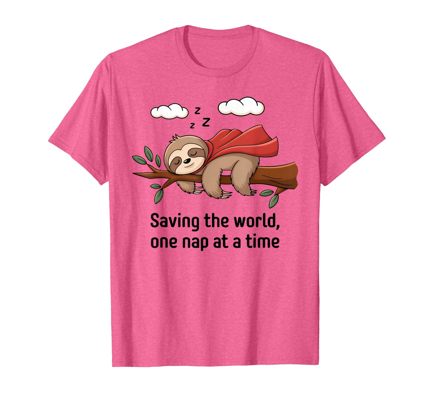 Funny Sloth Superhero Super Sloth Hero Lazy Sloth Nap T-Shirt