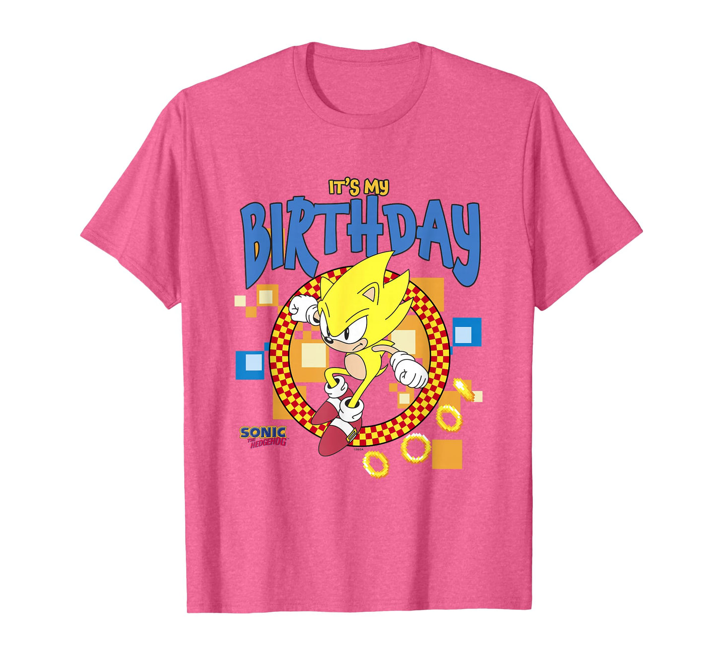 Sonic The Hedgehog Birthday It's My B-Day Super Sonic T-Shirt