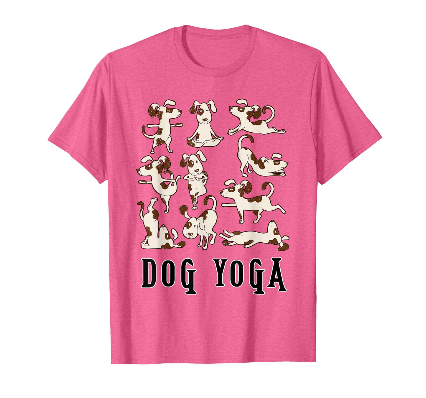 Fun Dog Yoga Gift T Shirt - Cute Family Wear Lt T-Shirt