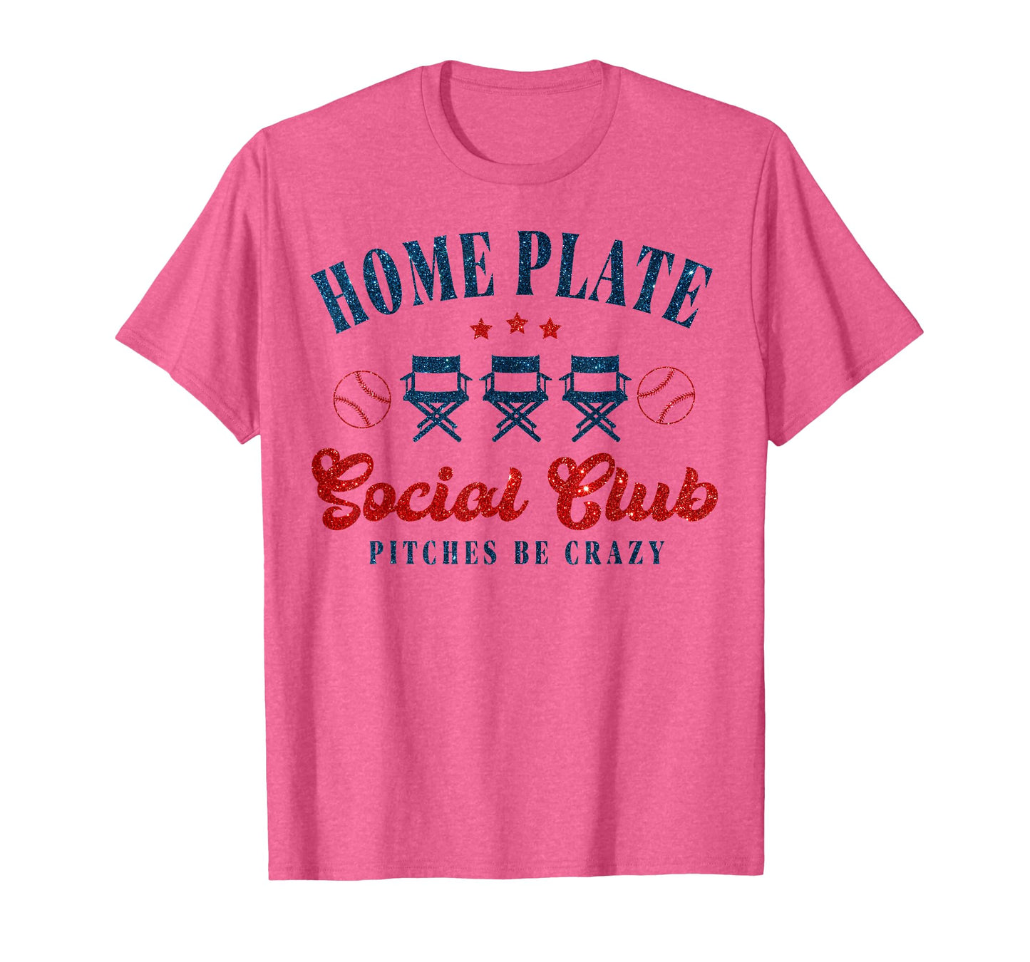 Home Plate Social Club Pitches Be Crazy T-Shirt