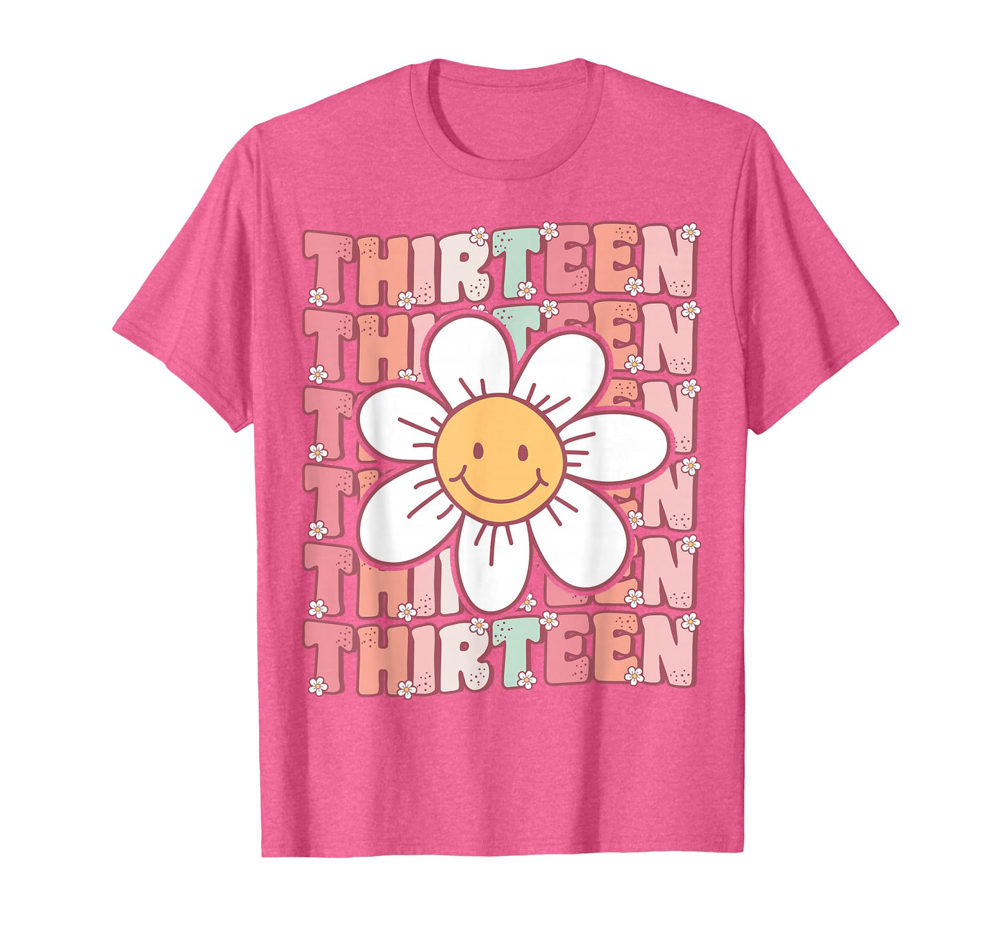 Groovy 13th Birthday Party Daisy Flower Thirteen Year Old T-Shirt