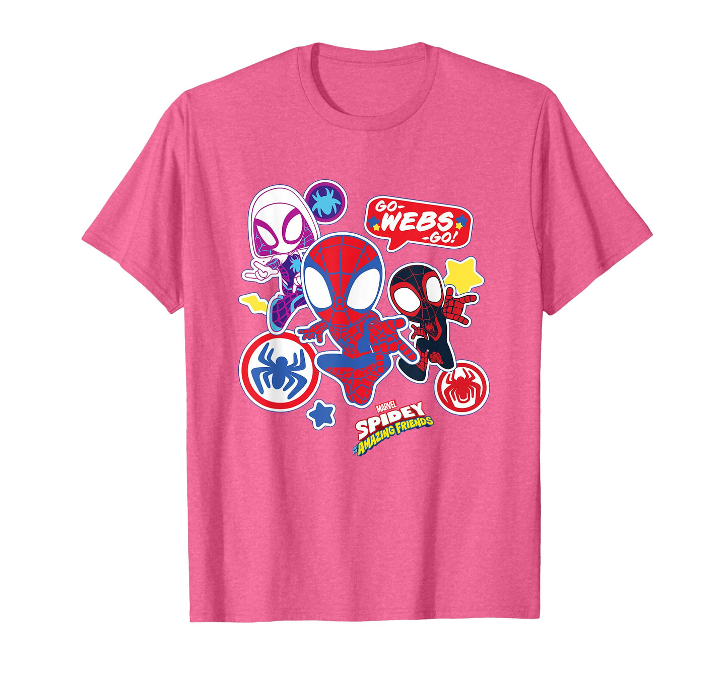 Marvel Spidey And His Amazing Friends Team Spidey Stickers T-Shirt