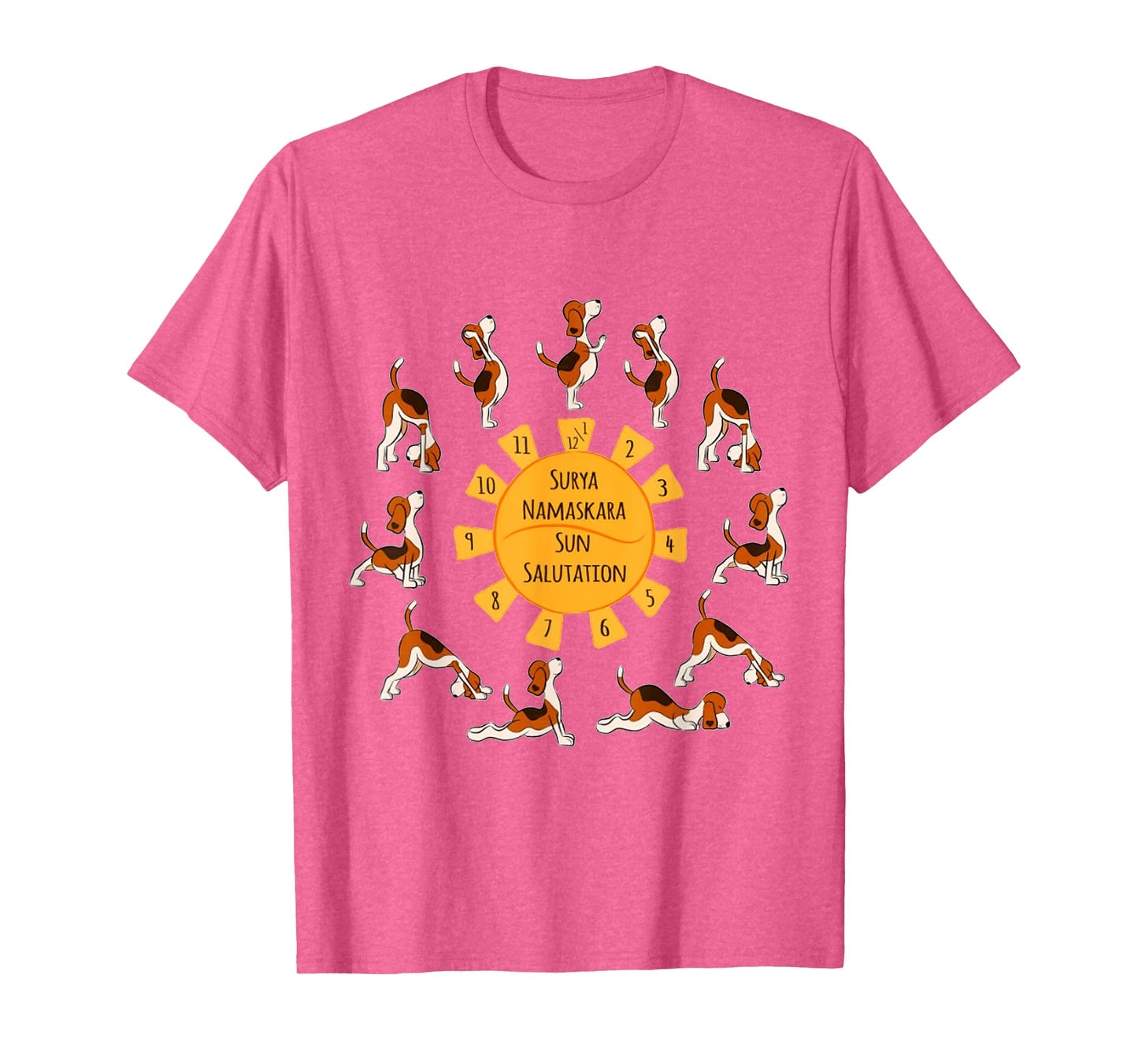 Sun Salutation Dog Puppy Pet Lover Yoga Meditation T-Shirt T-Shirt for Men Women Girls Kids