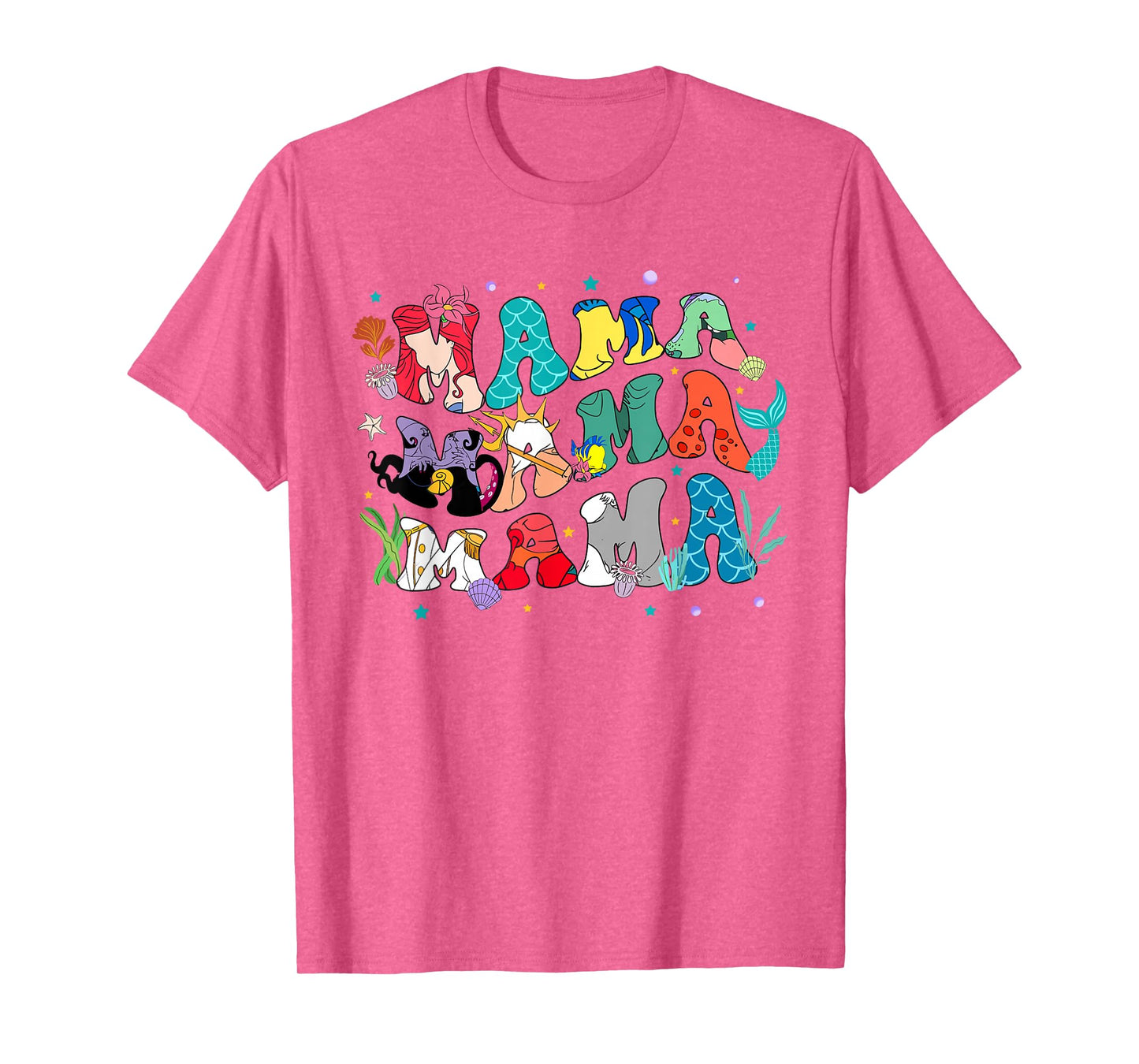 Mama Mermaidd Mom Mommy Family Birthday Party Mother's Day T-Shirt