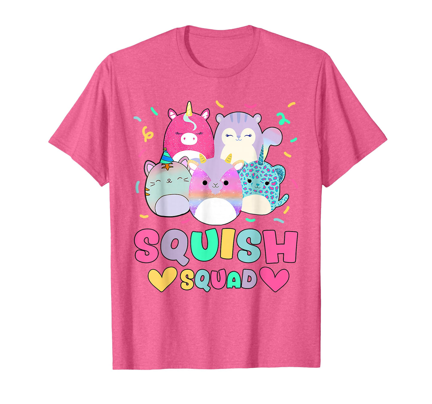Squish Squad Birthday Shirt For Girls Kids Toddlers T-Shirt