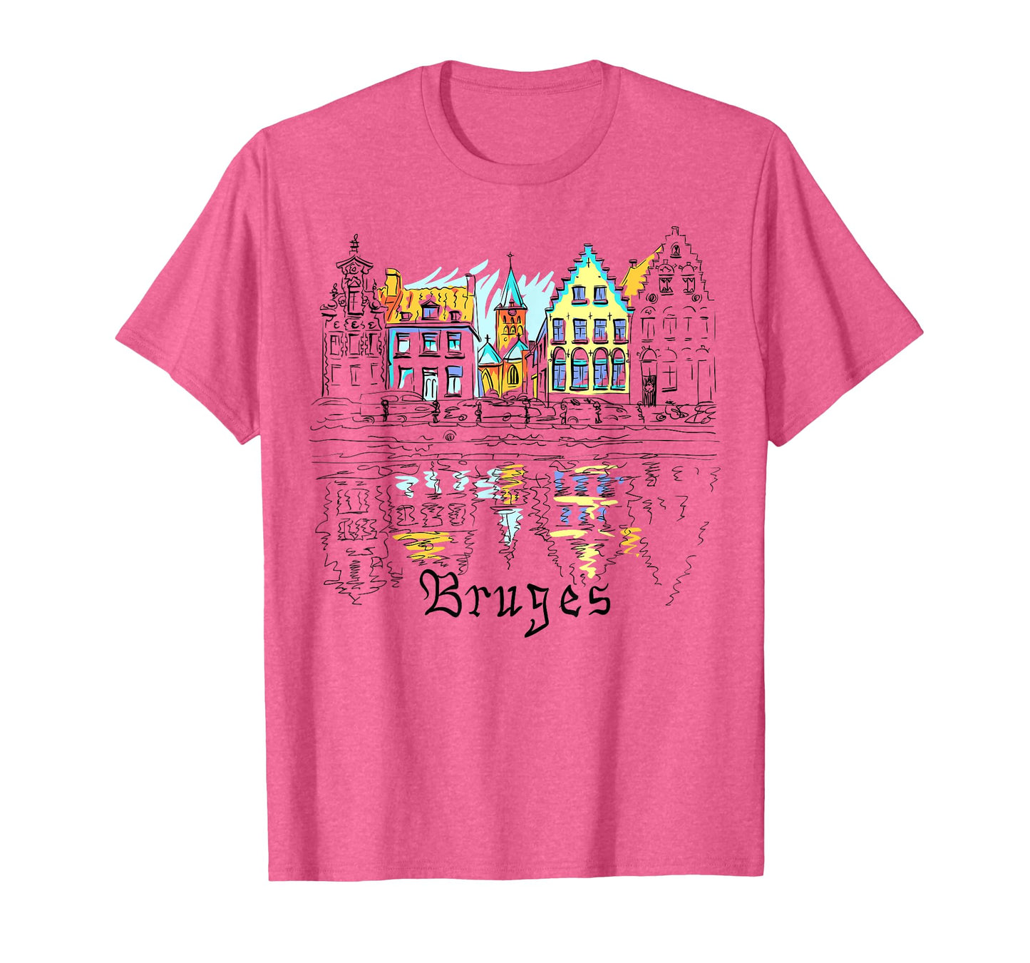 Travel Europe Belgium Bruges Family Vacation Souvenir Tee T-Shirt