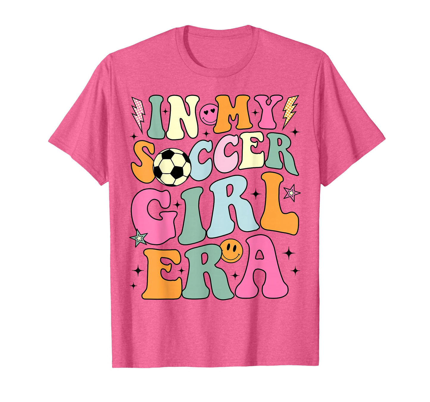 In My Soccer Girl Era Retro Groovy Soccer Girl T-Shirt