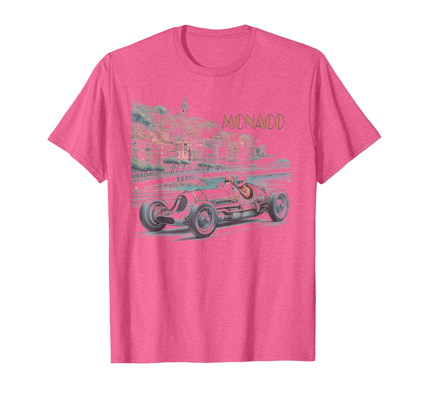Vintage Monaco 1937 Racer Graphic Race Car Retro Race T-Shirt