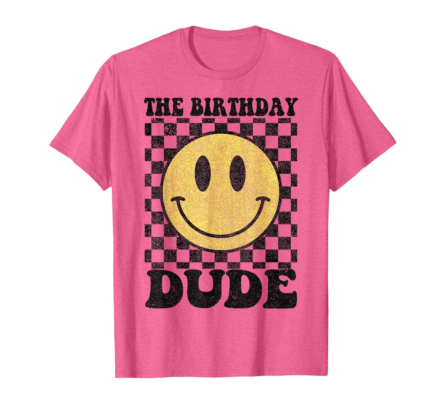 The Birthday Dude Happy Face 1st Birthday Party Matching T-Shirt
