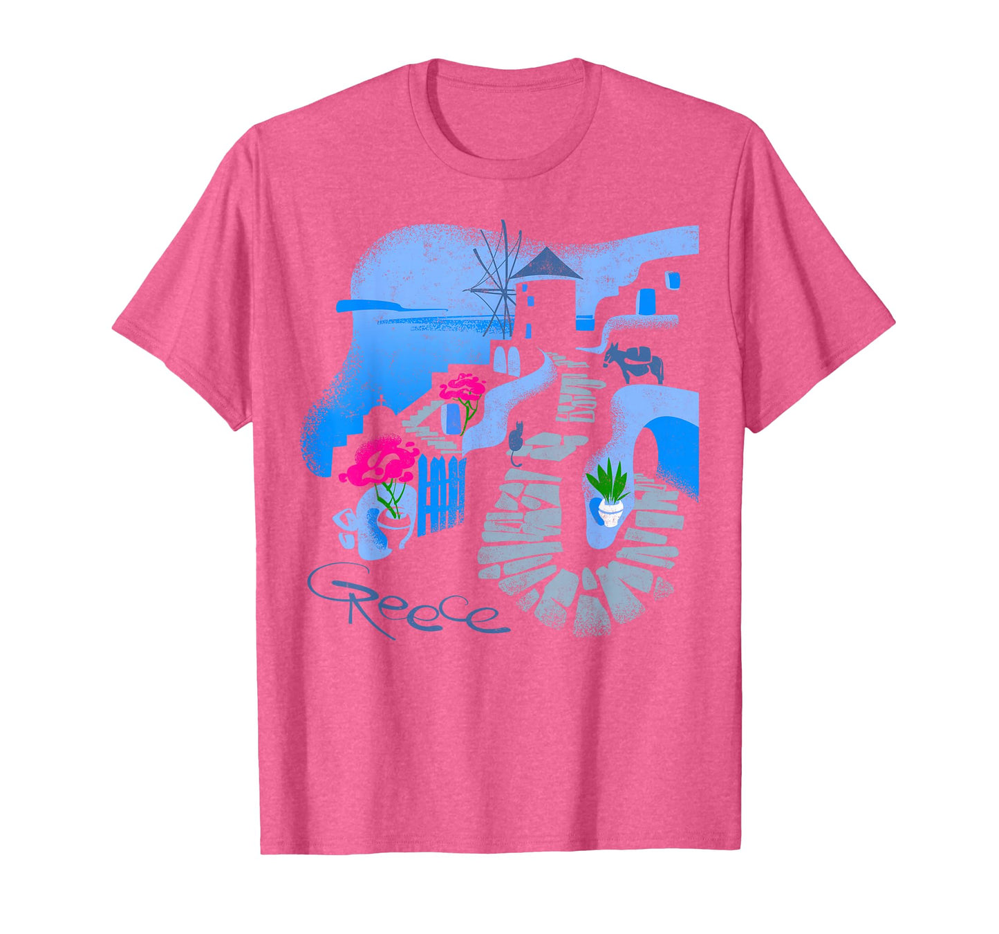Europe Greece Athens Santorini Family Vacation Souvenir Tee T-Shirt
