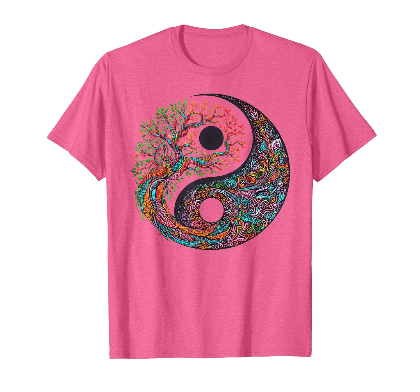 Yin Yang Tree of Life Taoist Symbol Yoga Meditation Buddhist T-Shirt