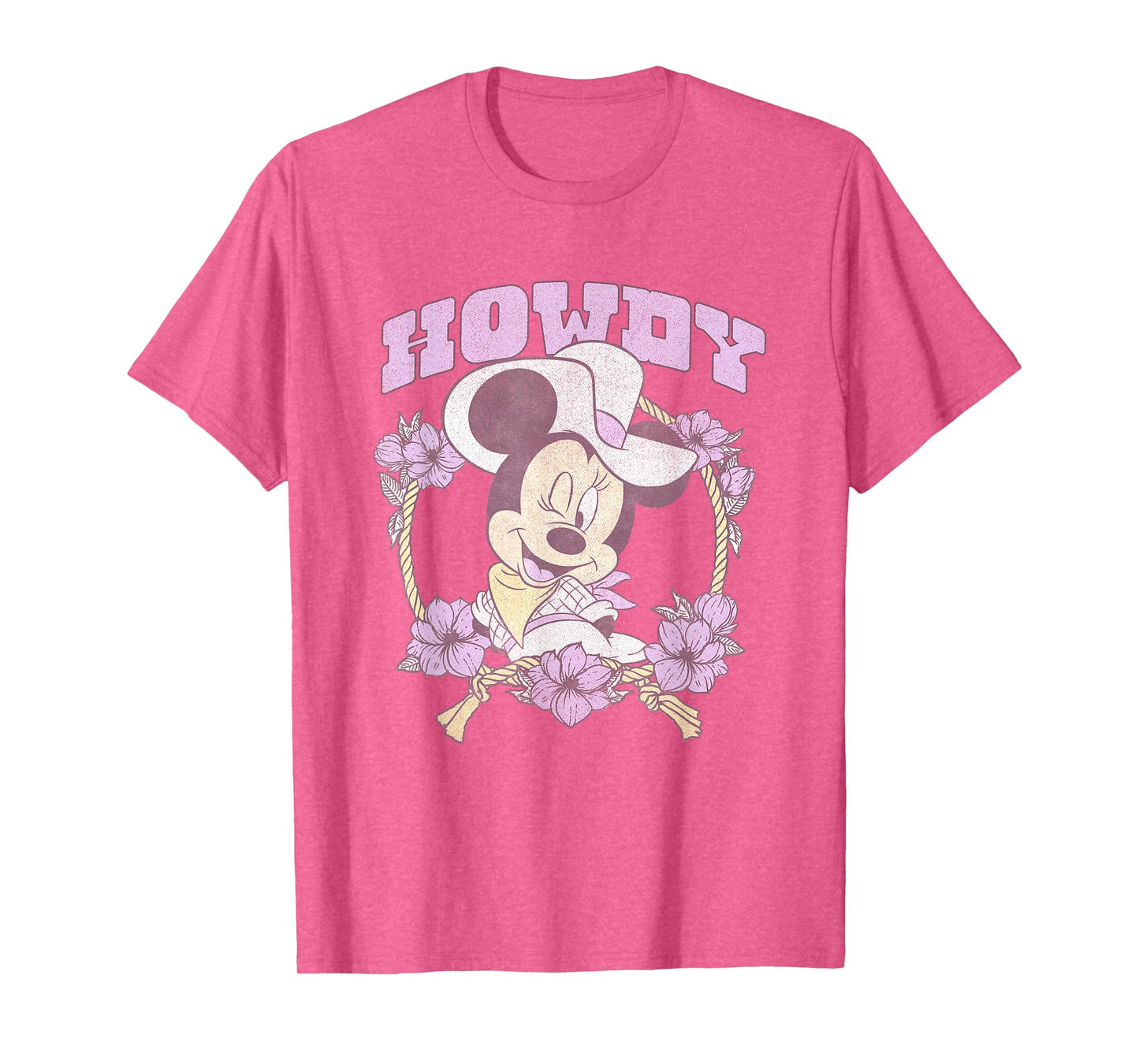 Disney Minnie Mouse Cute Cowgirl Minnie Vintage Big Logo T-Shirt
